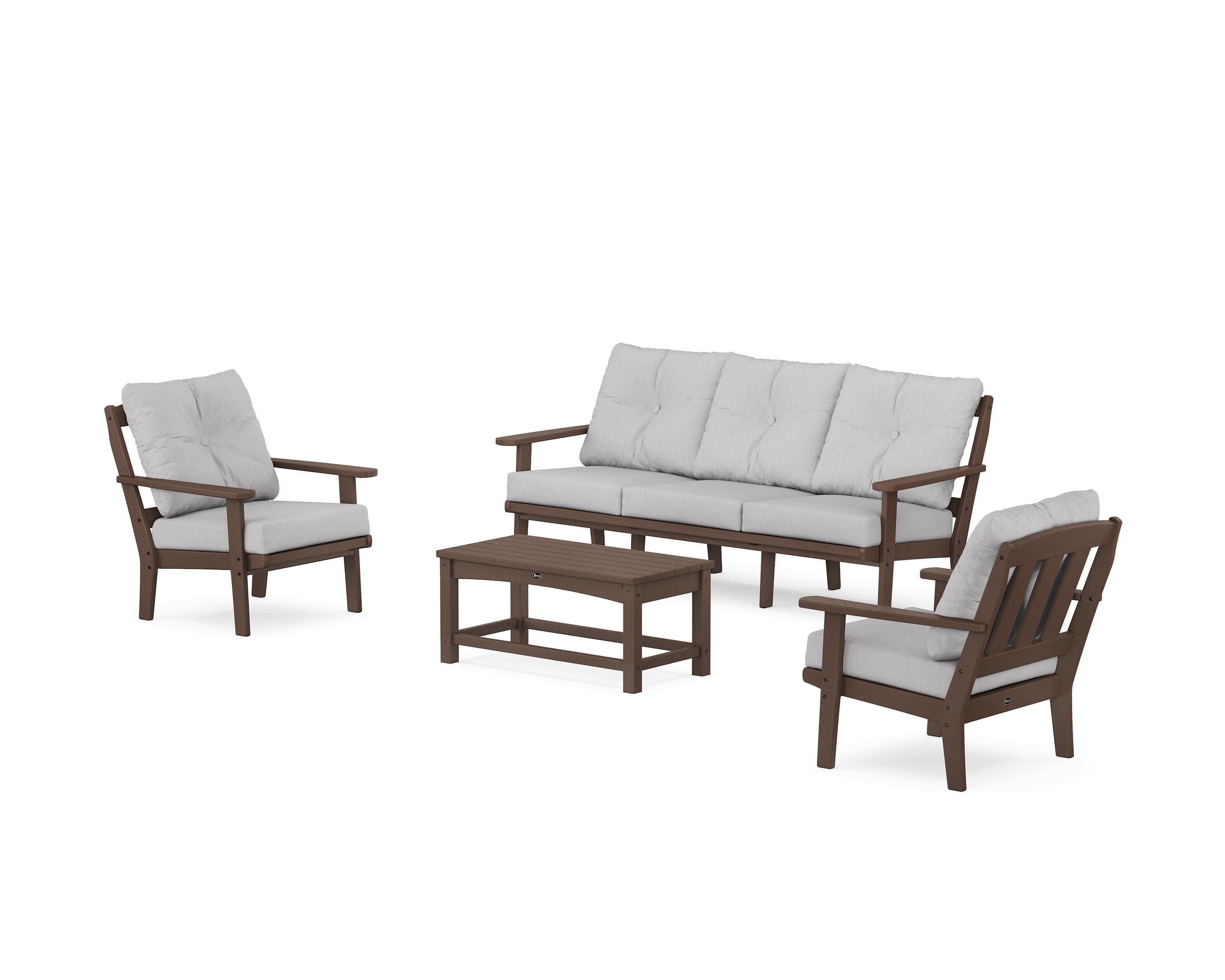 Cape Cod 4-Piece Deep Seating Set with Sofa in Vintage Lantern / Granite