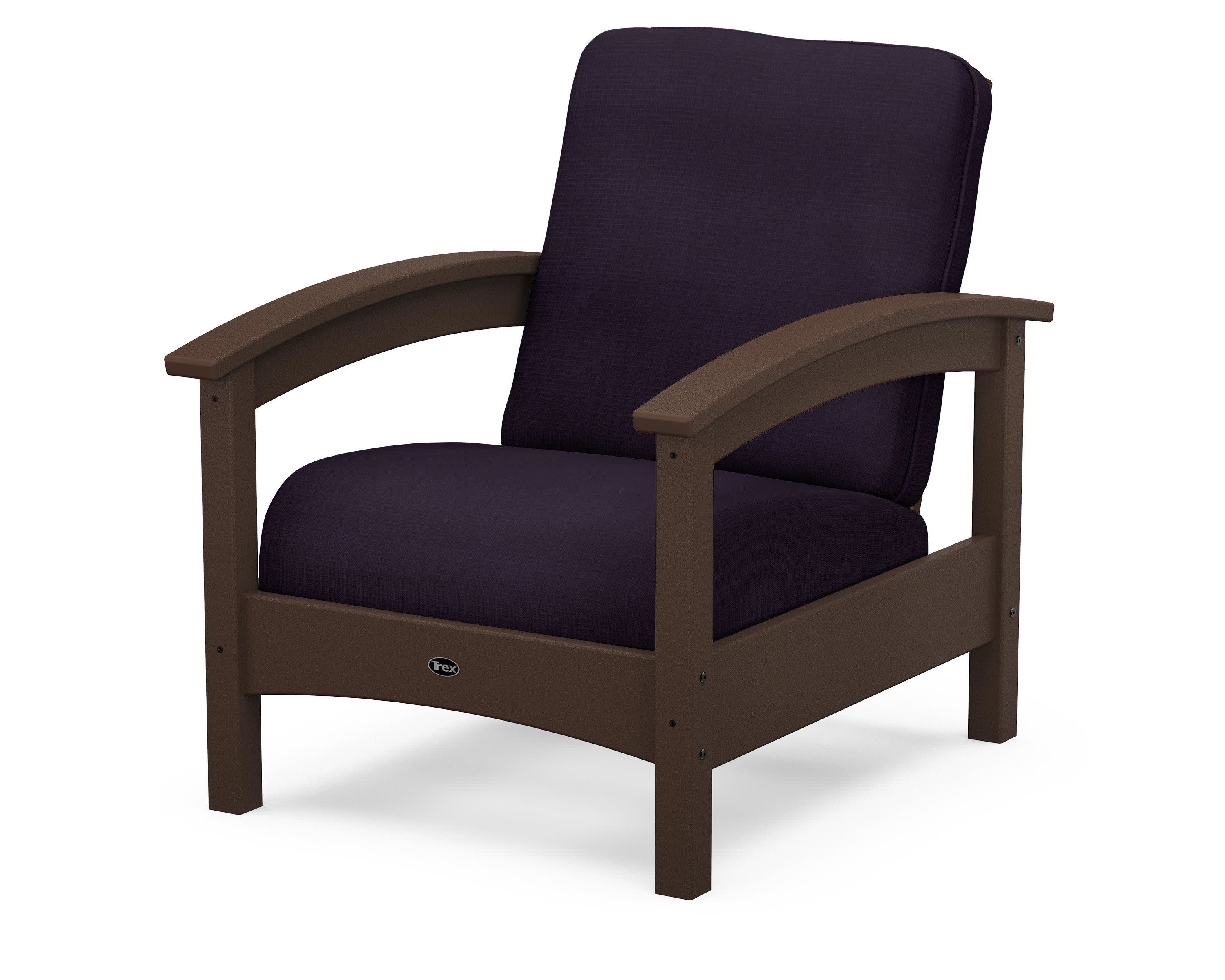 Rockport Club Chair in Vintage Lantern / Navy Linen