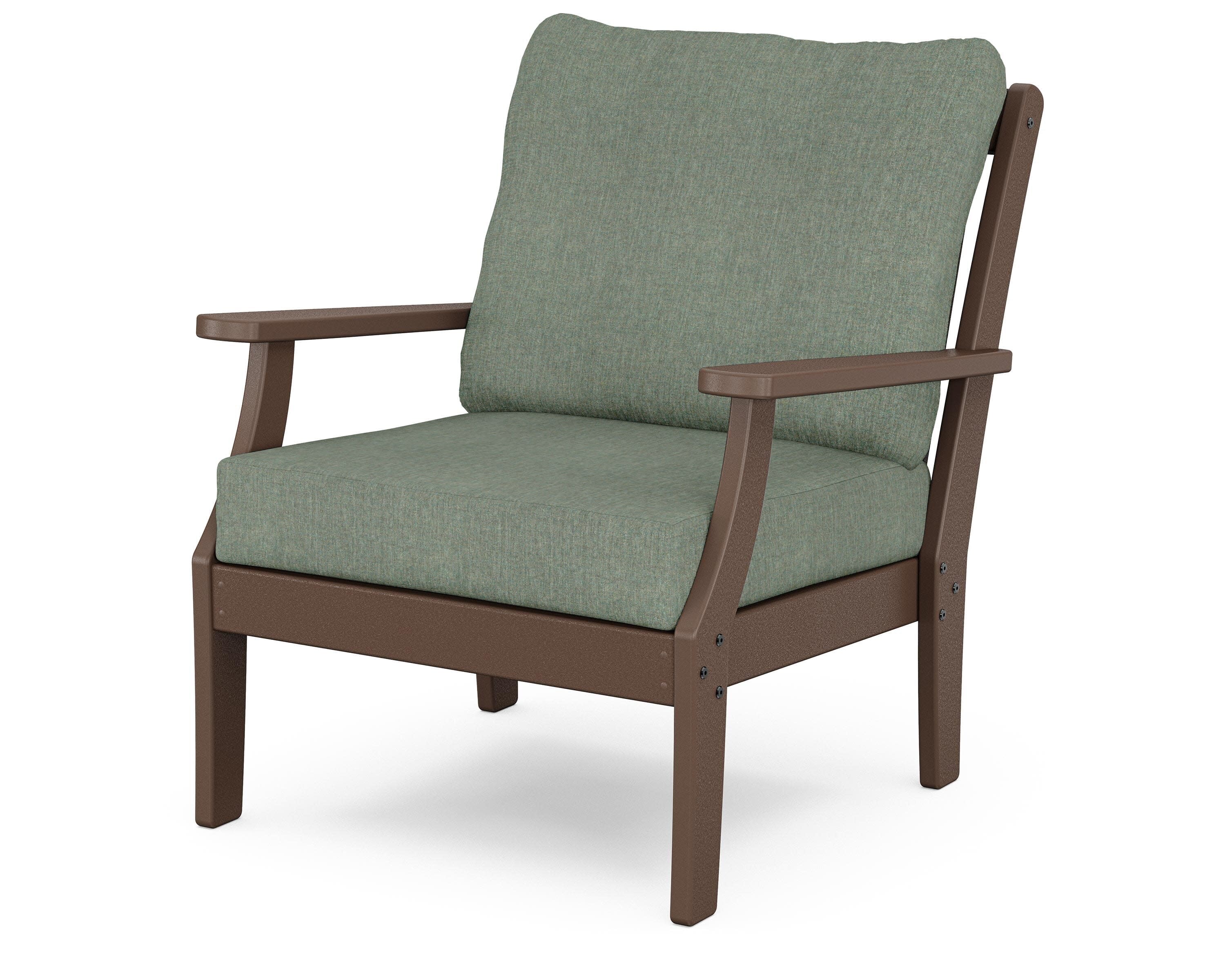 Yacht Club Deep Seating Chair in Vintage Lantern / Cast Sage