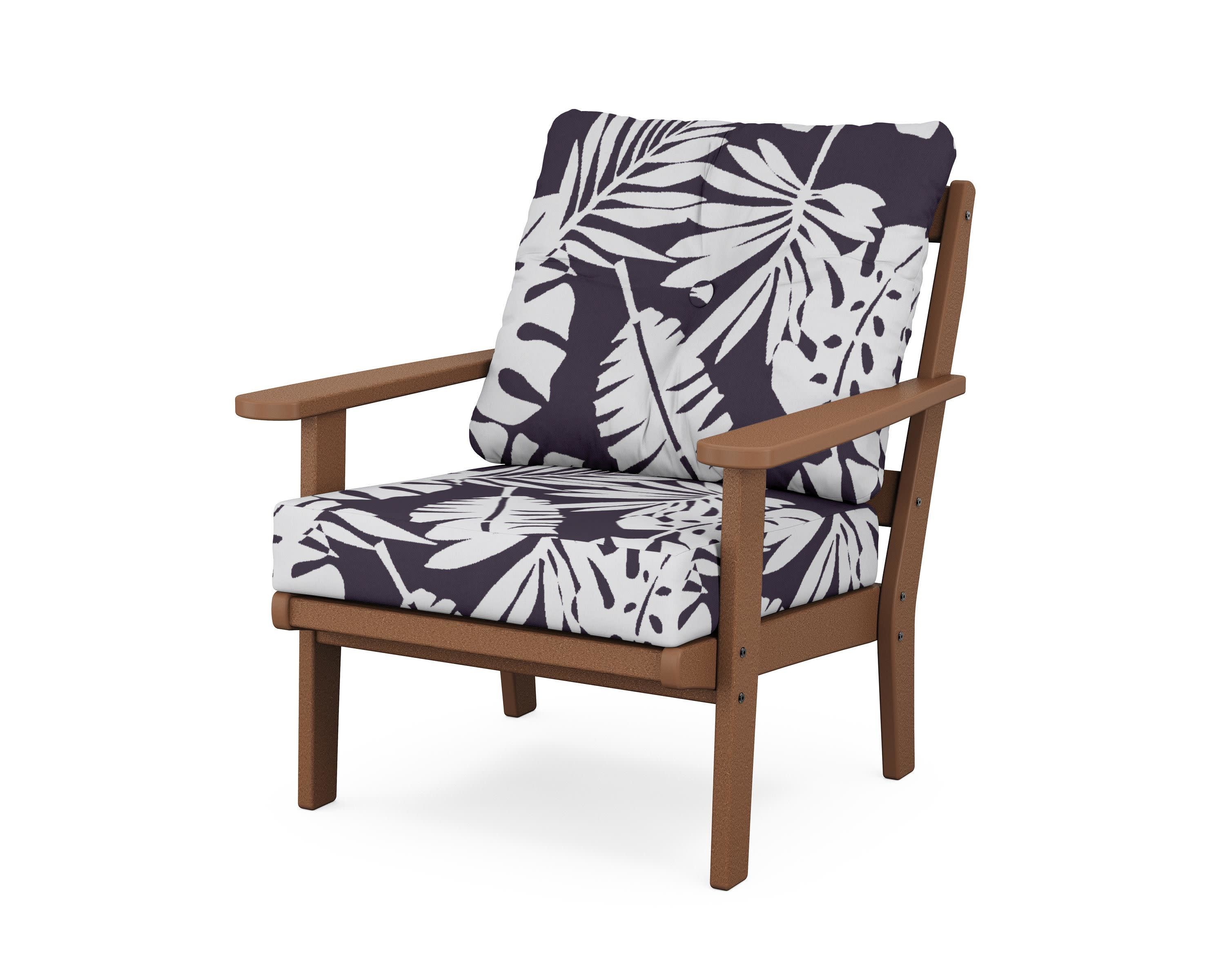 Cape Cod Deep Seating Chair in Tree House / Leaf Navy