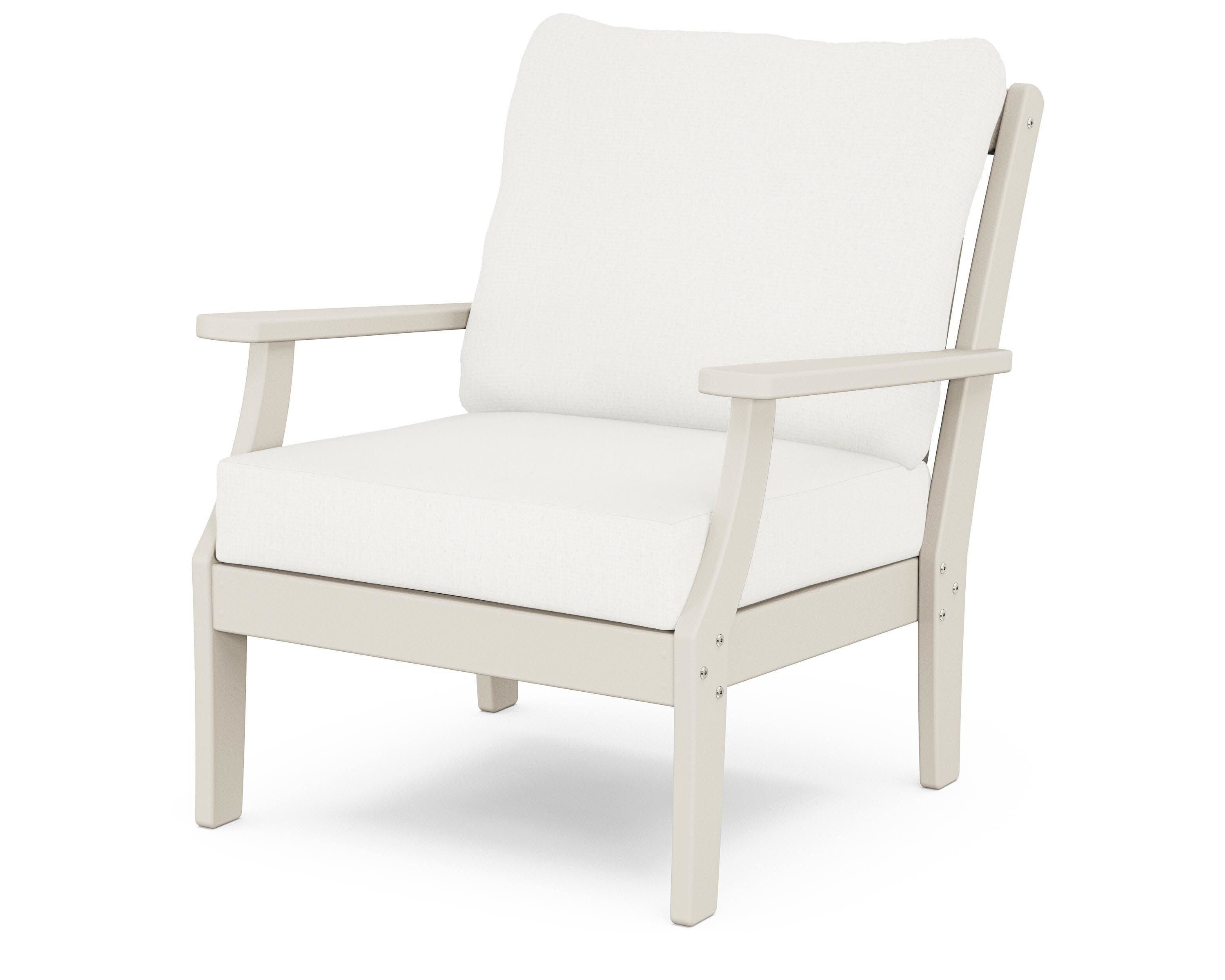 Yacht Club Deep Seating Chair in Sand Castle / Natural Linen