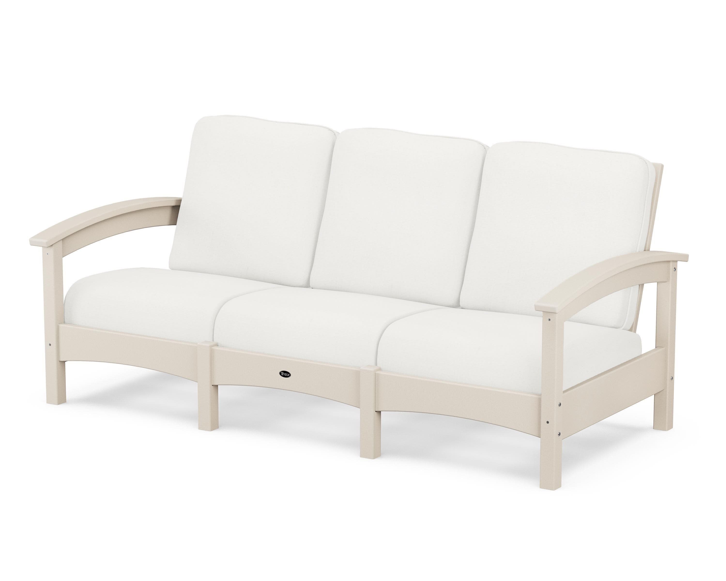 Rockport Club Sofa in Sand Castle / Natural Linen