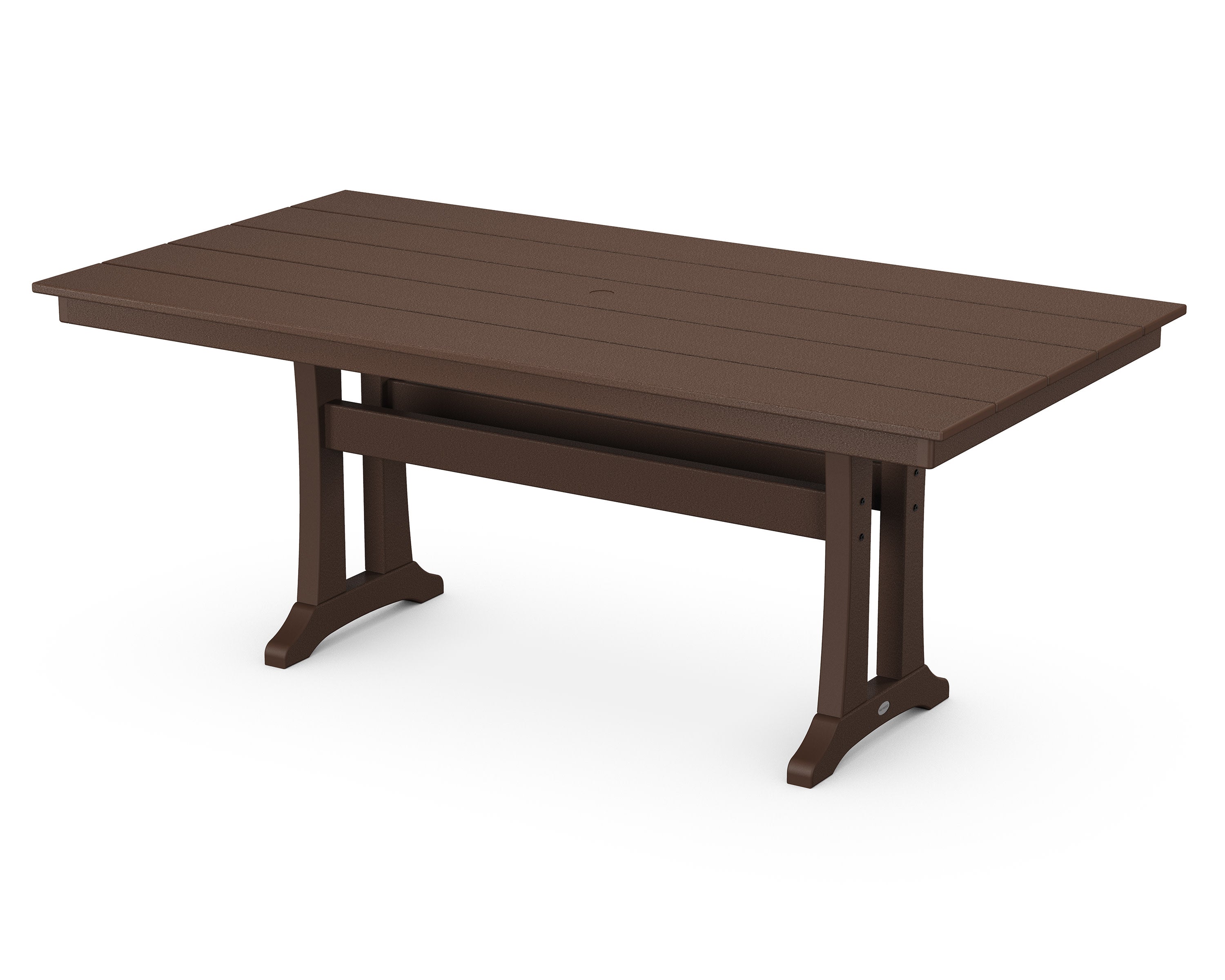 Farmhouse Trestle 37" x 72" Dining Table in Vintage Lantern
