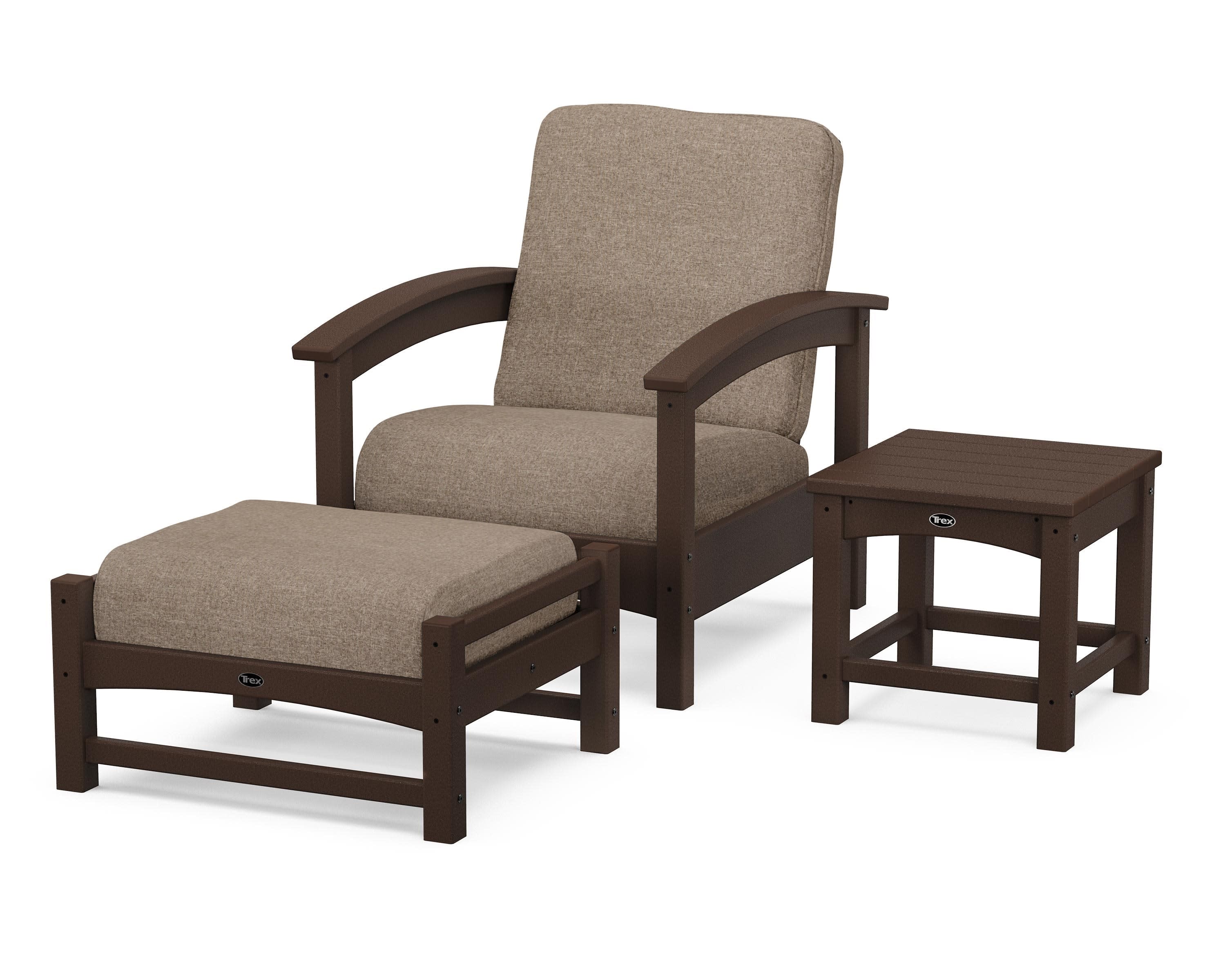 Rockport 3-Piece Deep Seating Set in Vintage Lantern / Spiced Burlap