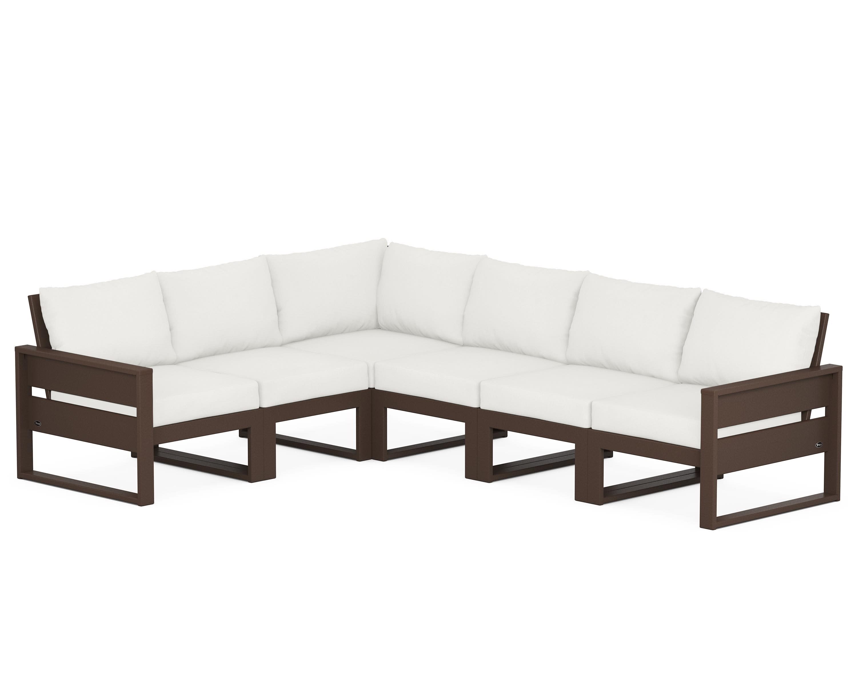 Eastport 6-Piece Sectional in Vintage Lantern / Natural Linen