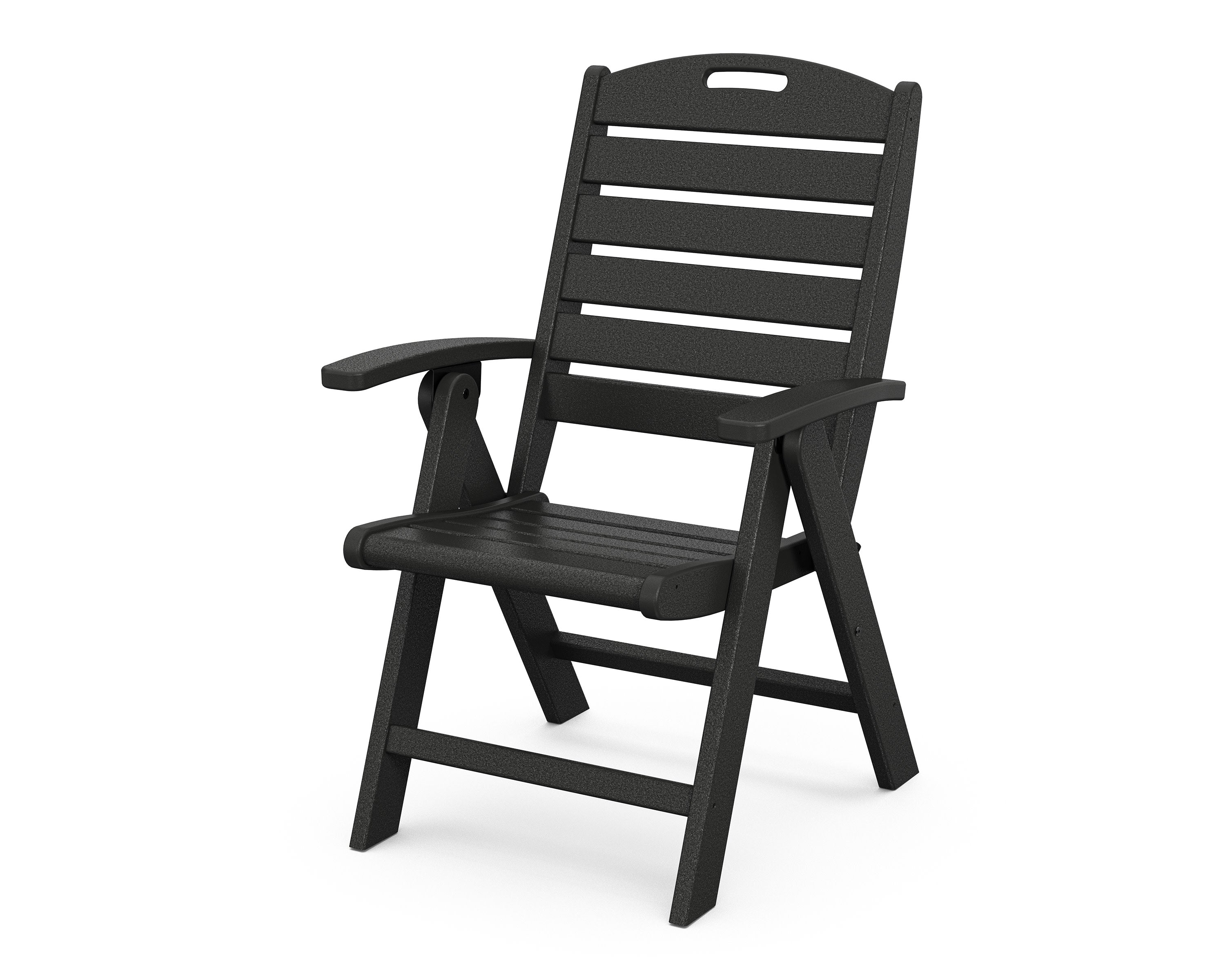 Yacht Club Highback Chair in Charcoal Black