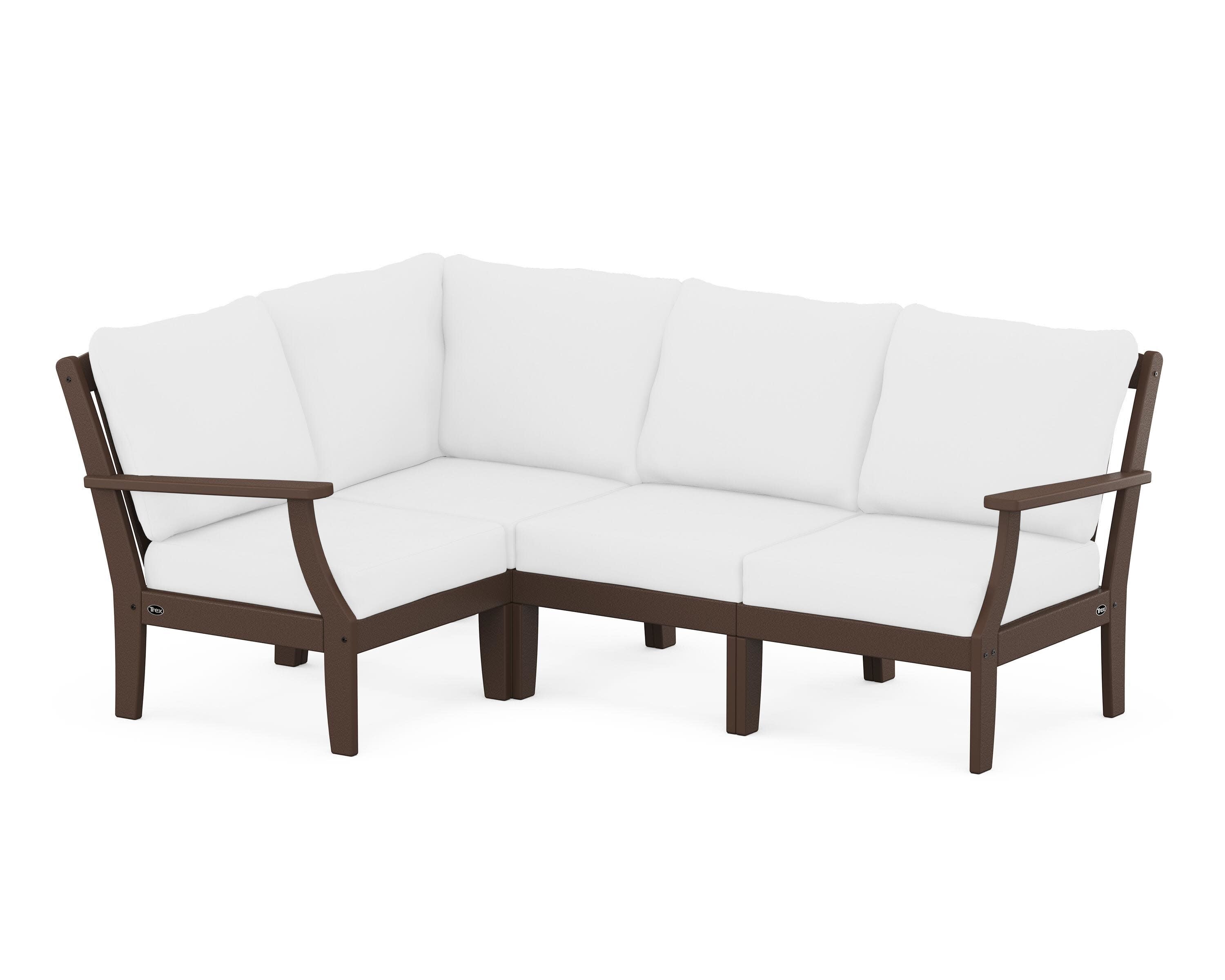 Yacht Club Modular 4-Piece Deep Seating Set in Vintage Lantern / Natural