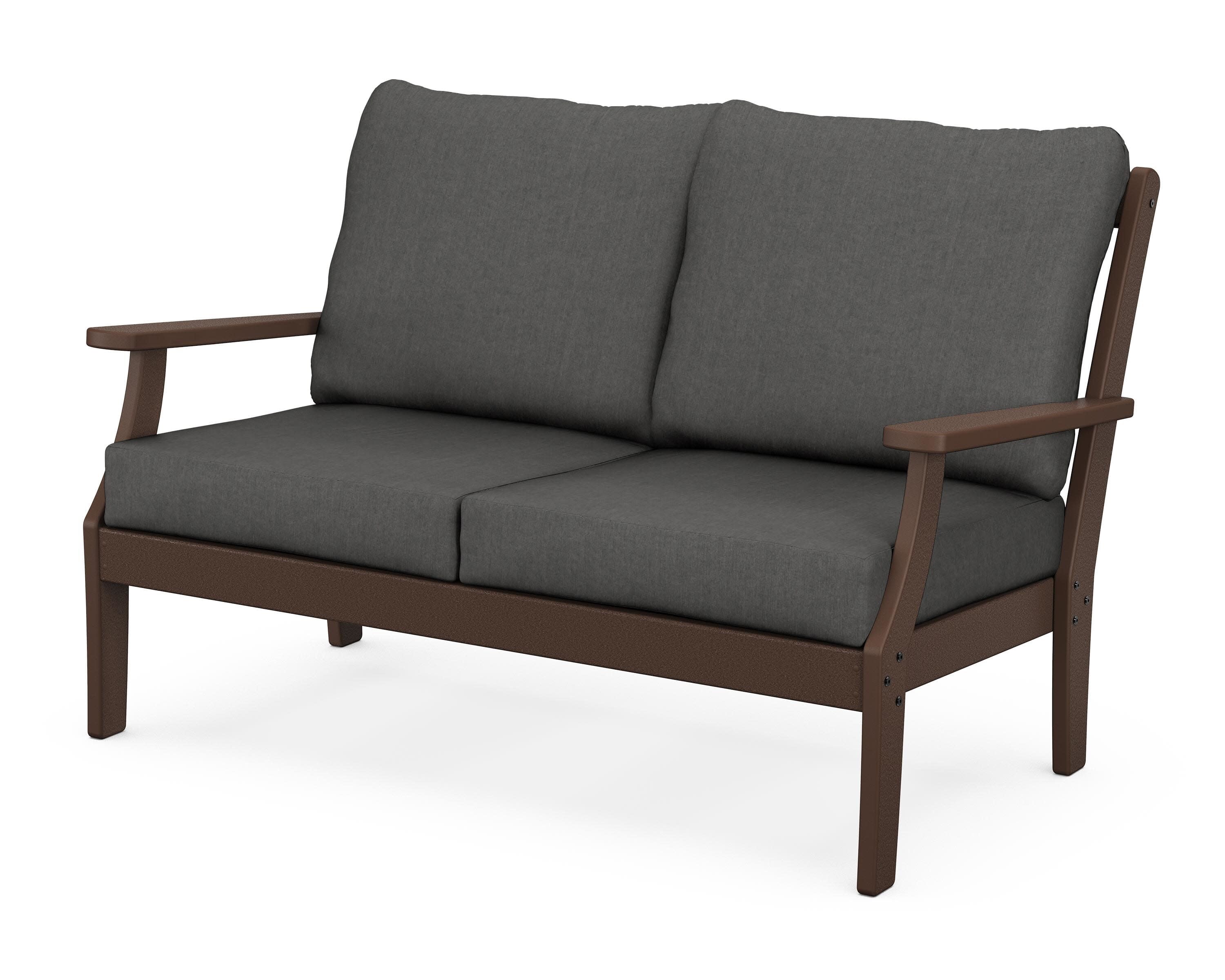 Yacht Club Deep Seating Loveseat in Vintage Lantern / Spectrum Carbon