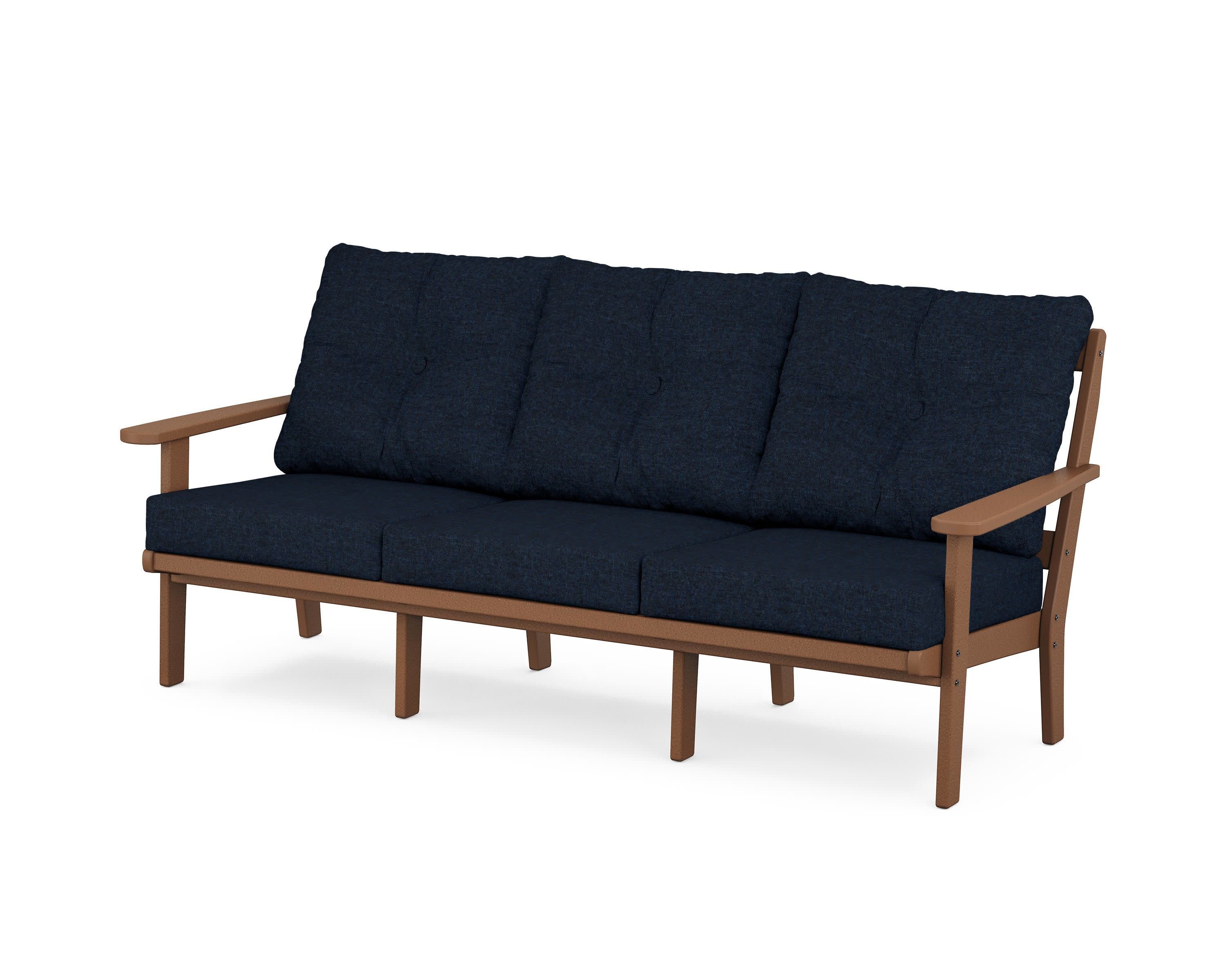 Cape Cod Deep Seating Sofa in Tree House / Marine Indigo