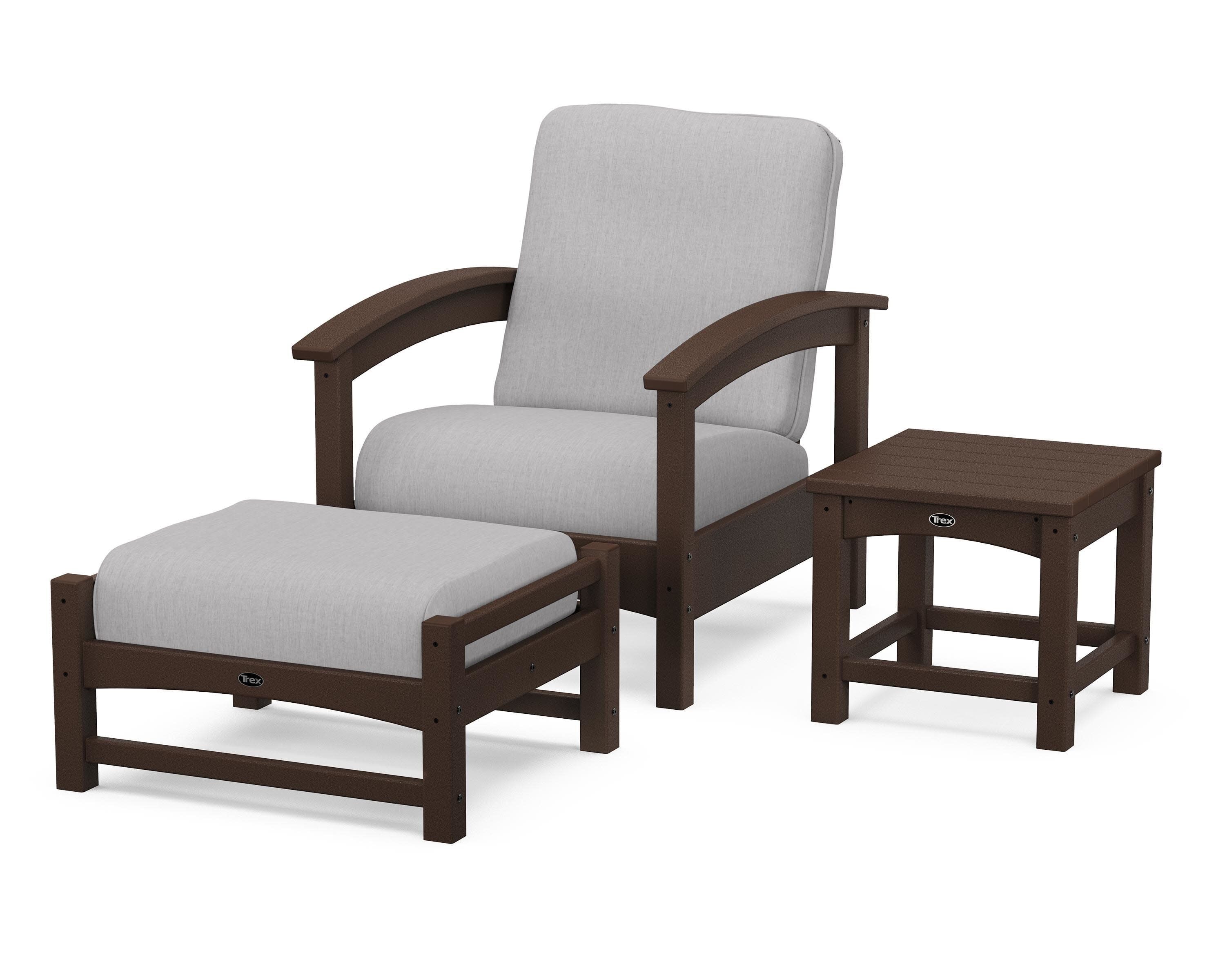 Rockport 3-Piece Deep Seating Set in Vintage Lantern / Granite
