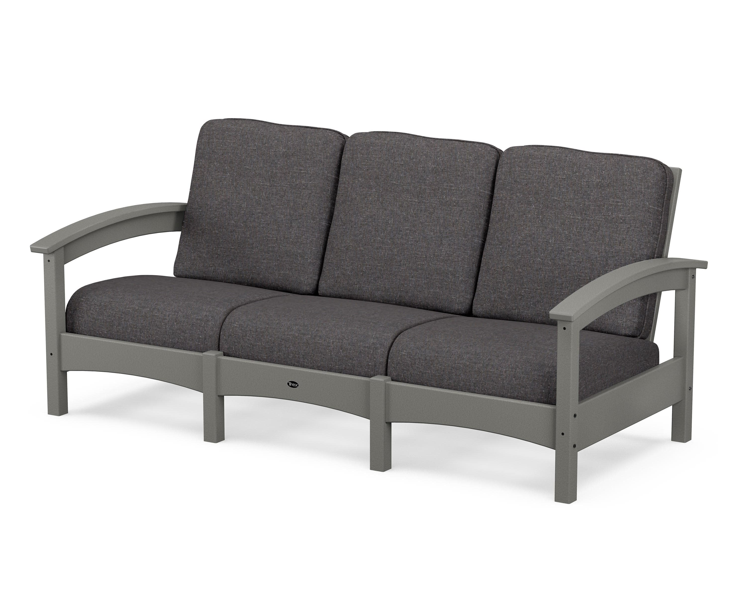 Rockport Club Sofa in Stepping Stone / Ash Charcoal