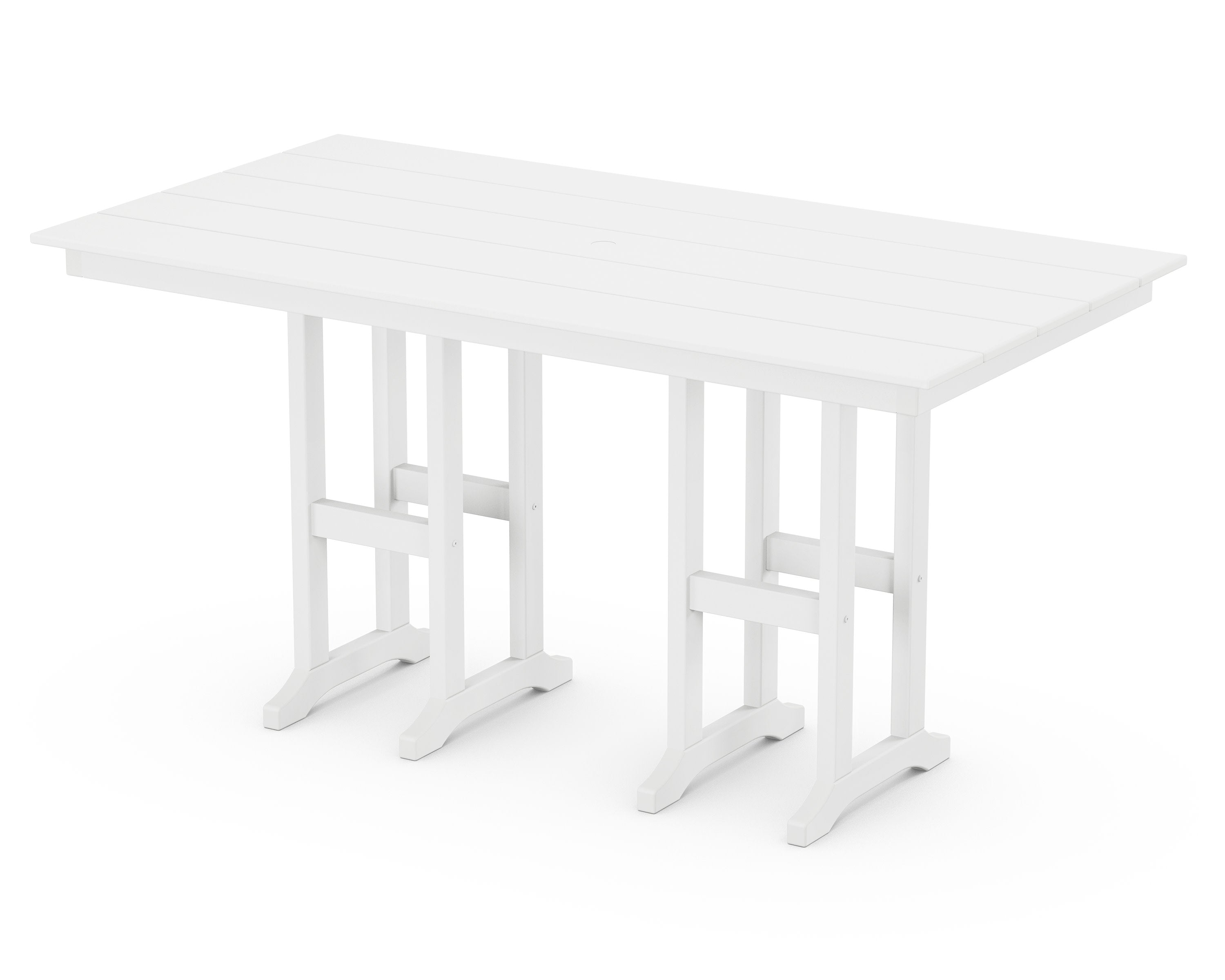 Monterey Bay 37" x 72" Counter Table in Classic White