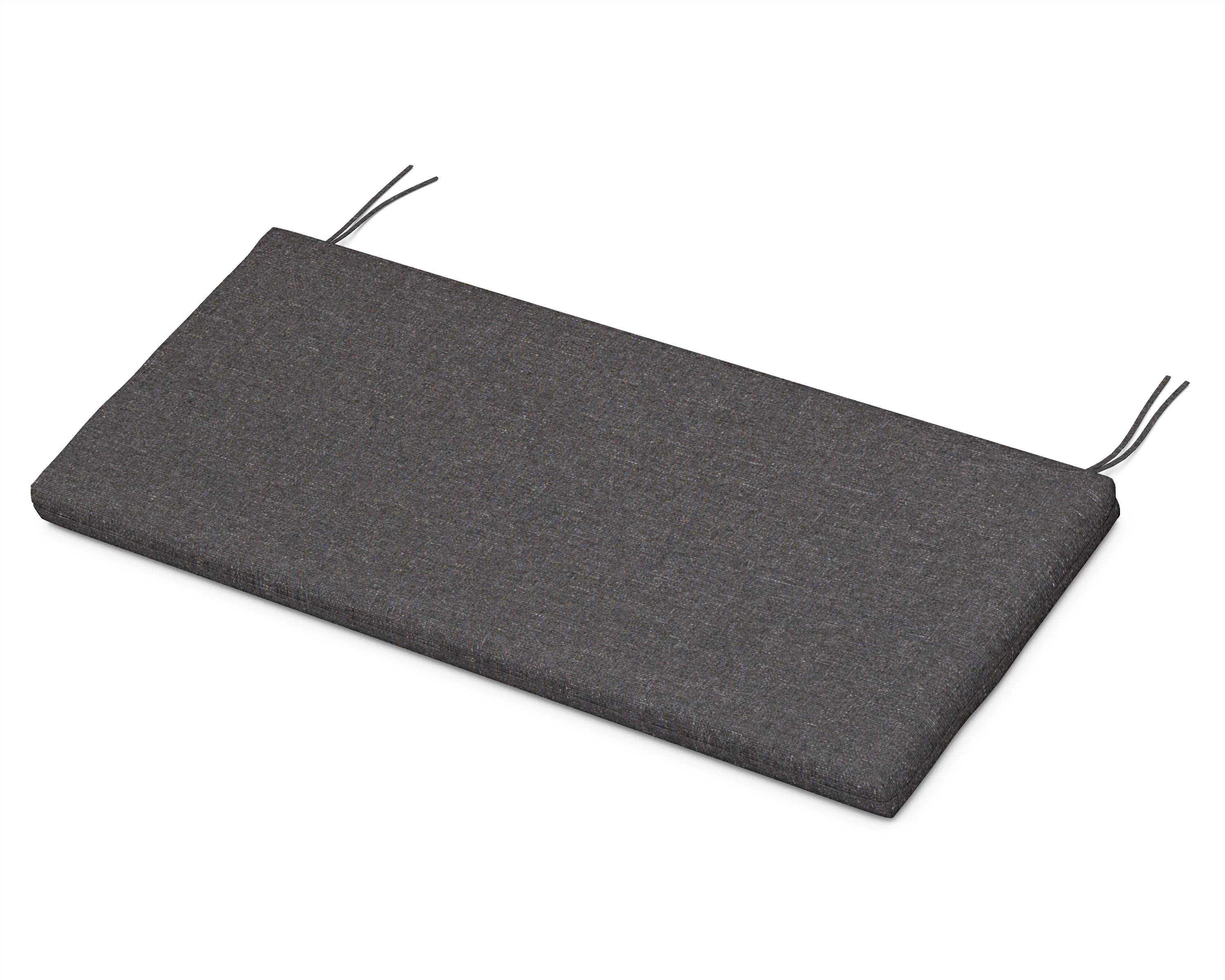 Bench Seat Cushion - 17"D x 40.5"W x 2.5"H in Ash Charcoal