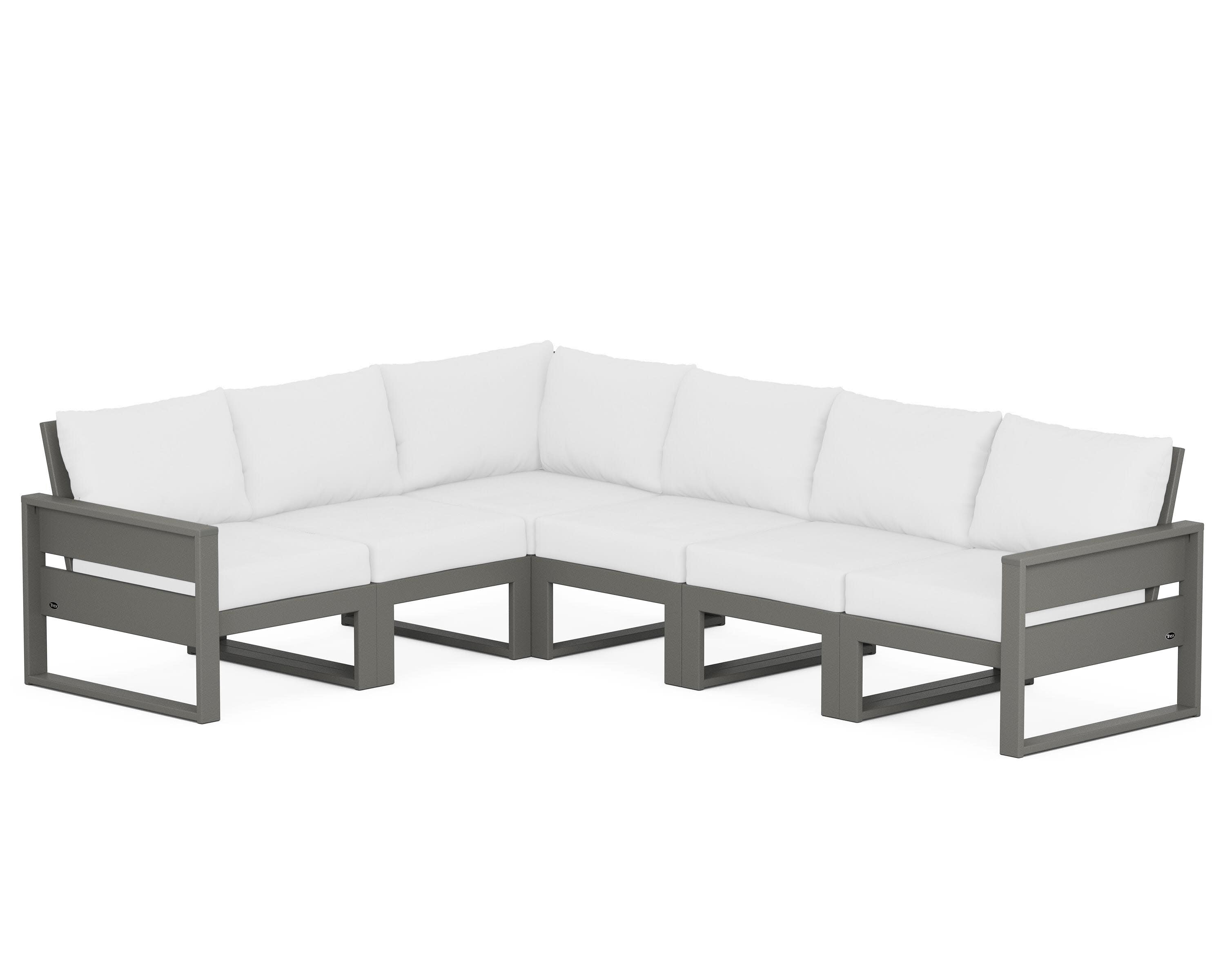 Eastport 6-Piece Sectional in Stepping Stone / Natural