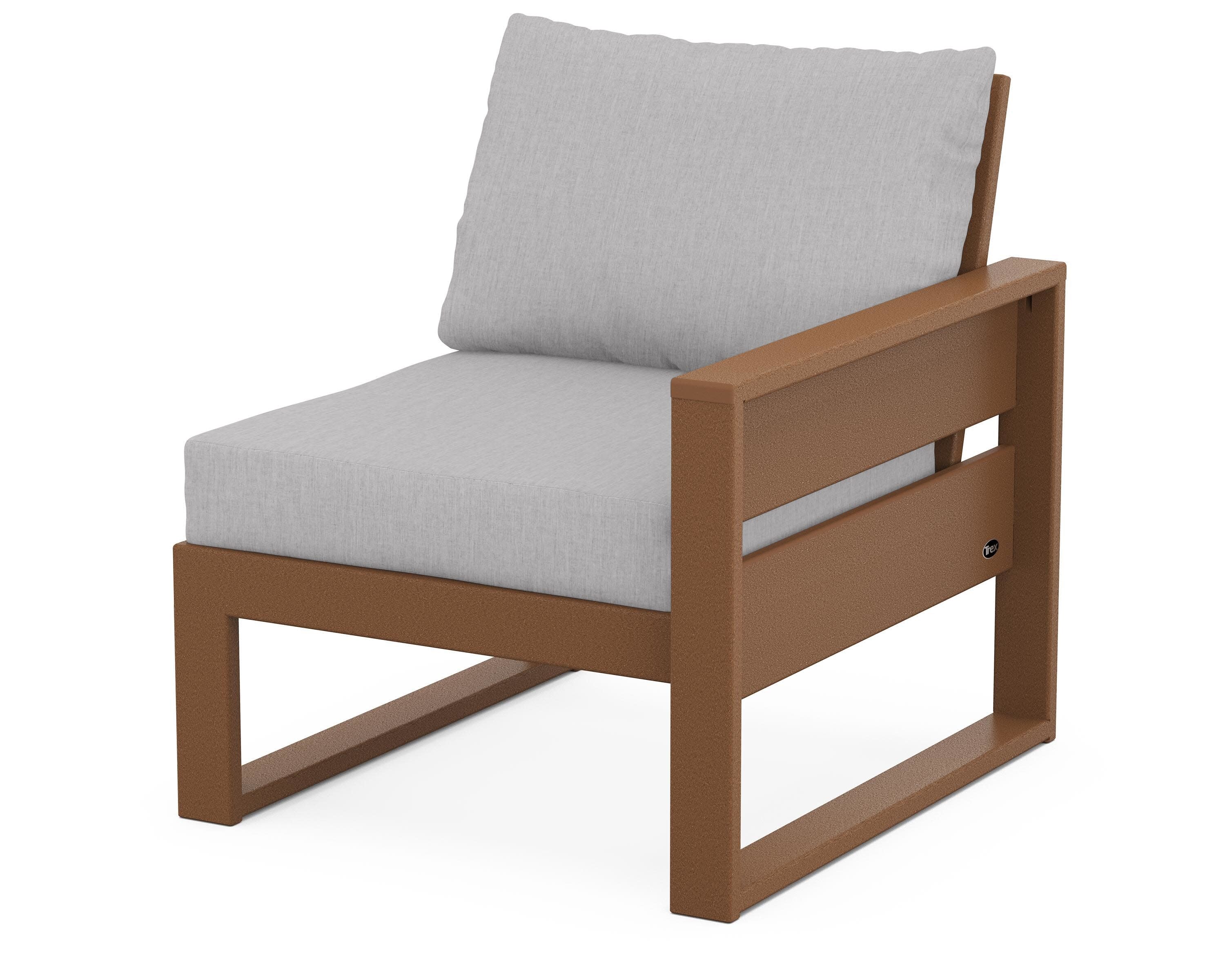 Eastport Modular Right Arm Chair in Tree House / Granite