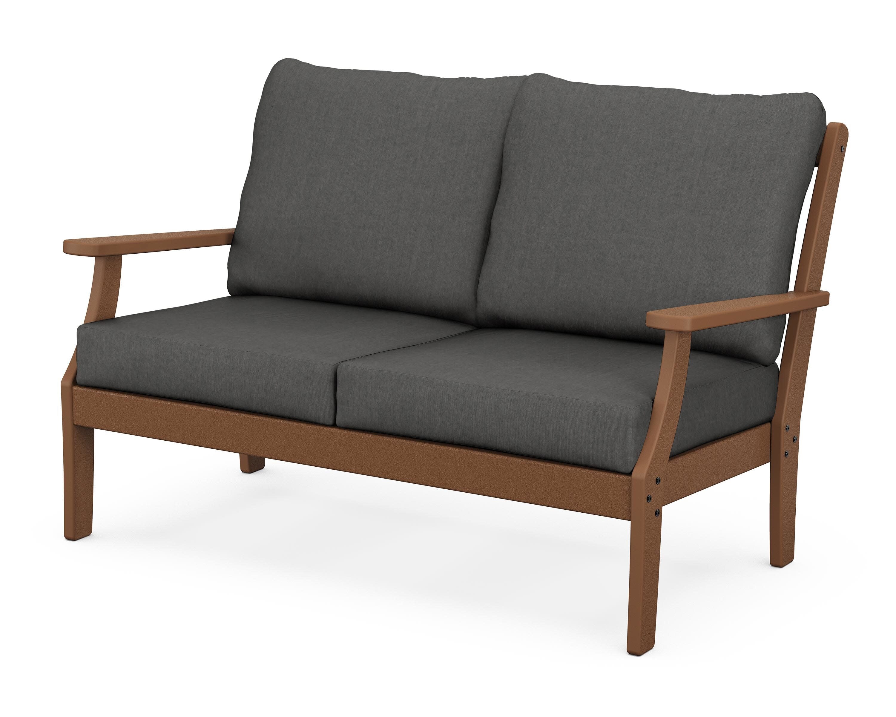 Yacht Club Deep Seating Loveseat in Tree House / Spectrum Carbon
