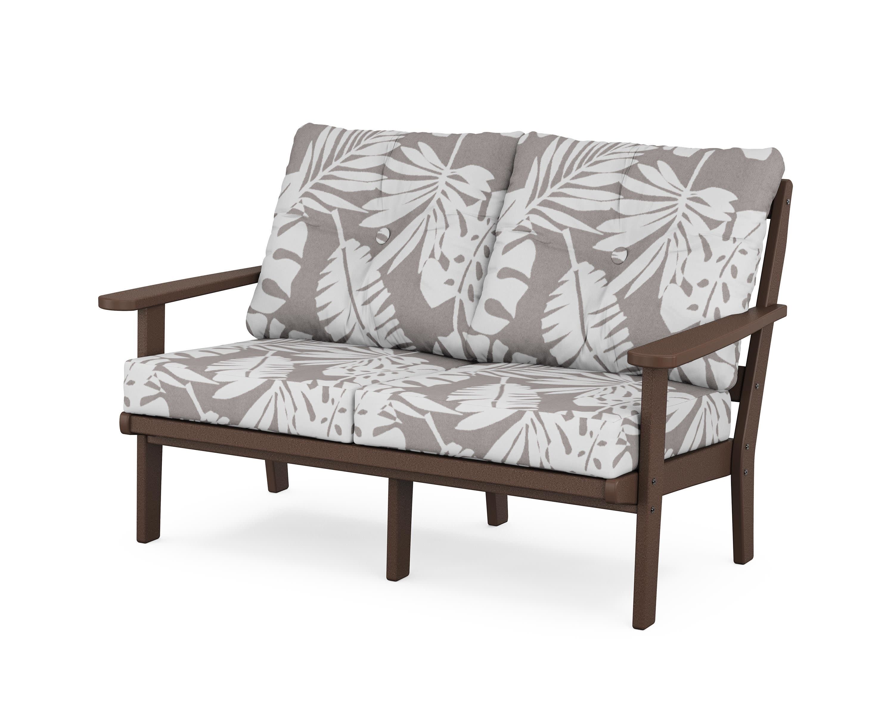 Cape Cod Deep Seating Loveseat in Vintage Lantern / Leaf Grey Mist