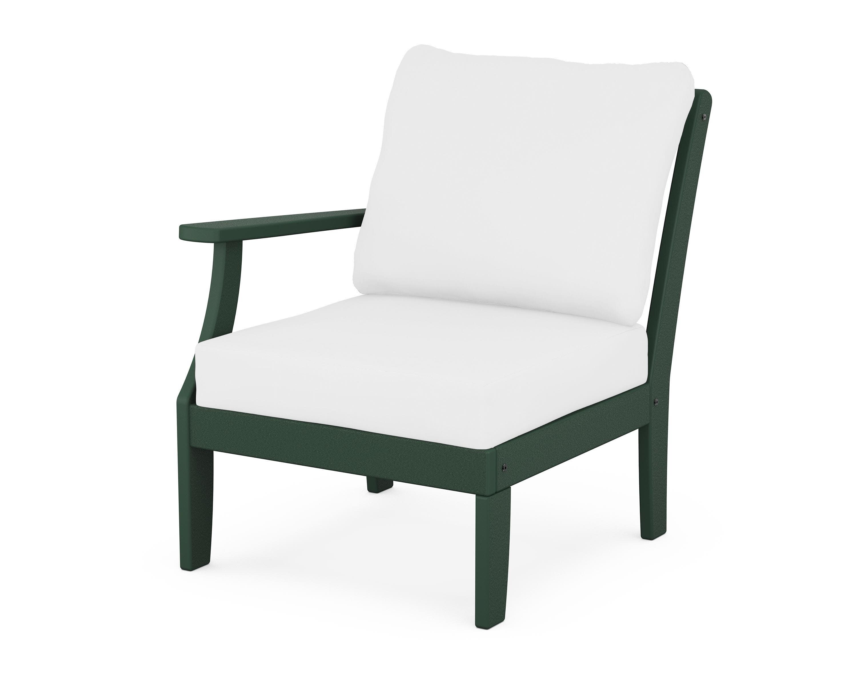 Yacht Club Modular Left Arm Chair in Rainforest Canopy / Natural