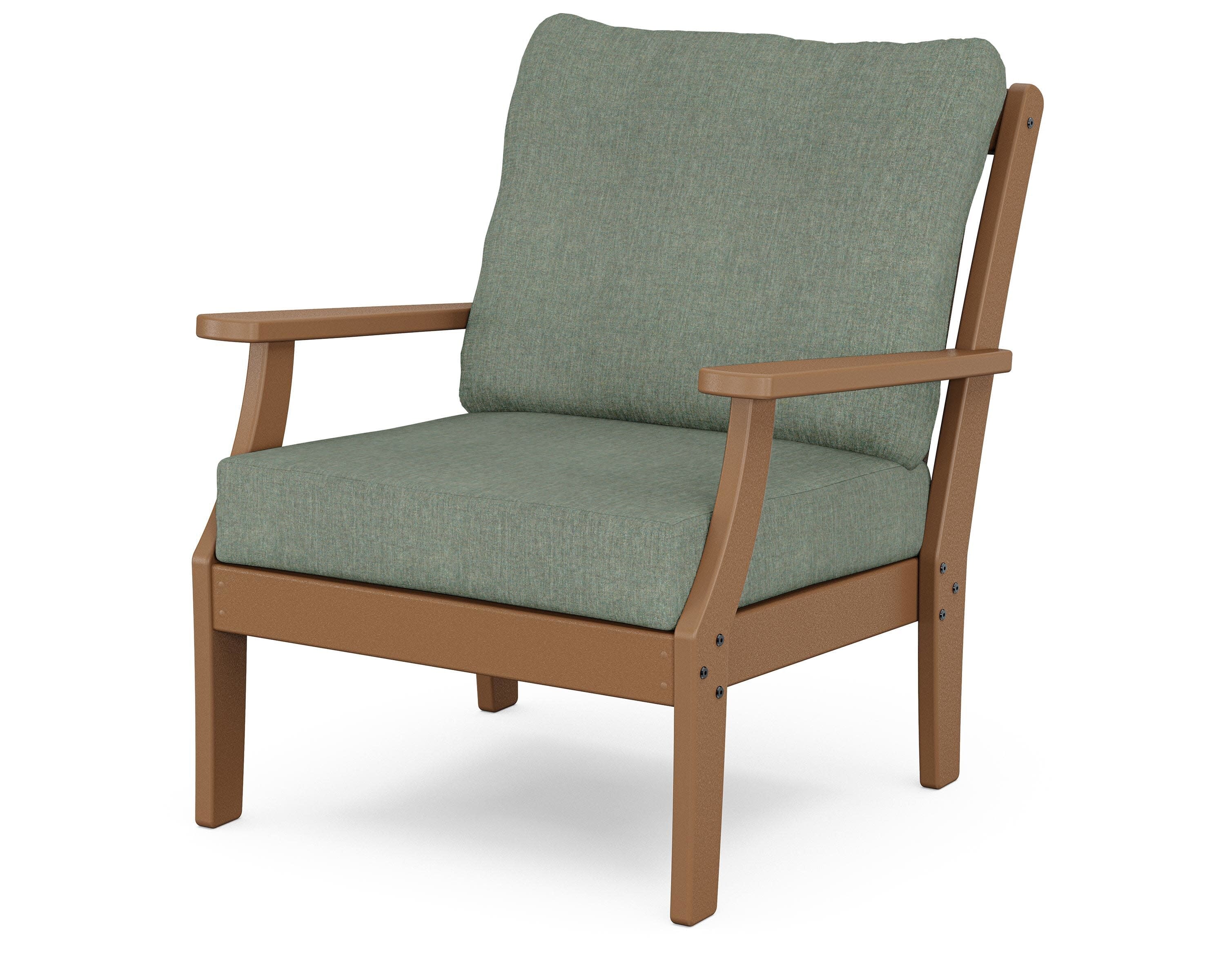 Yacht Club Deep Seating Chair in Tree House / Cast Sage