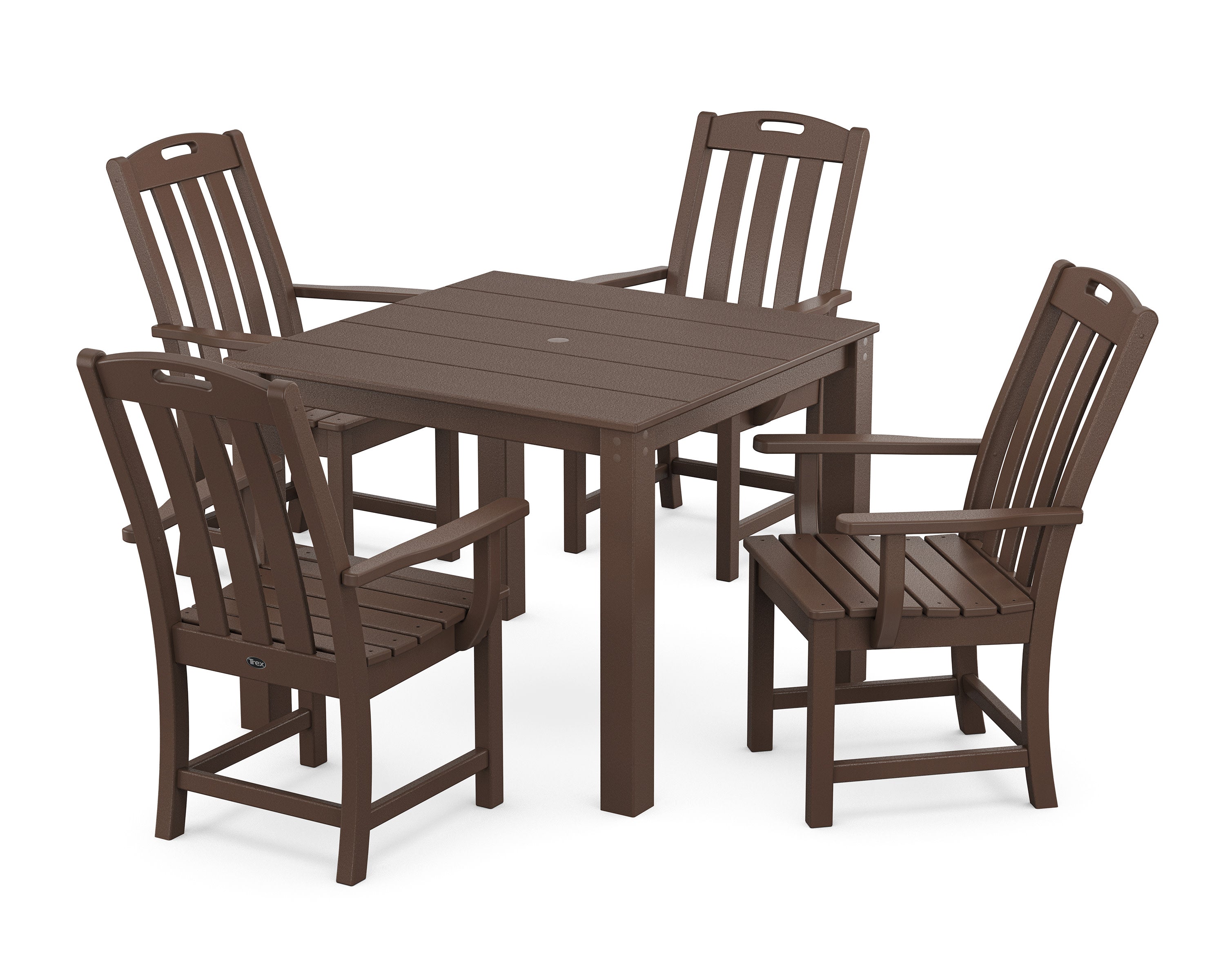Yacht Club 5-Piece Parsons Dining Set in Vintage Lantern