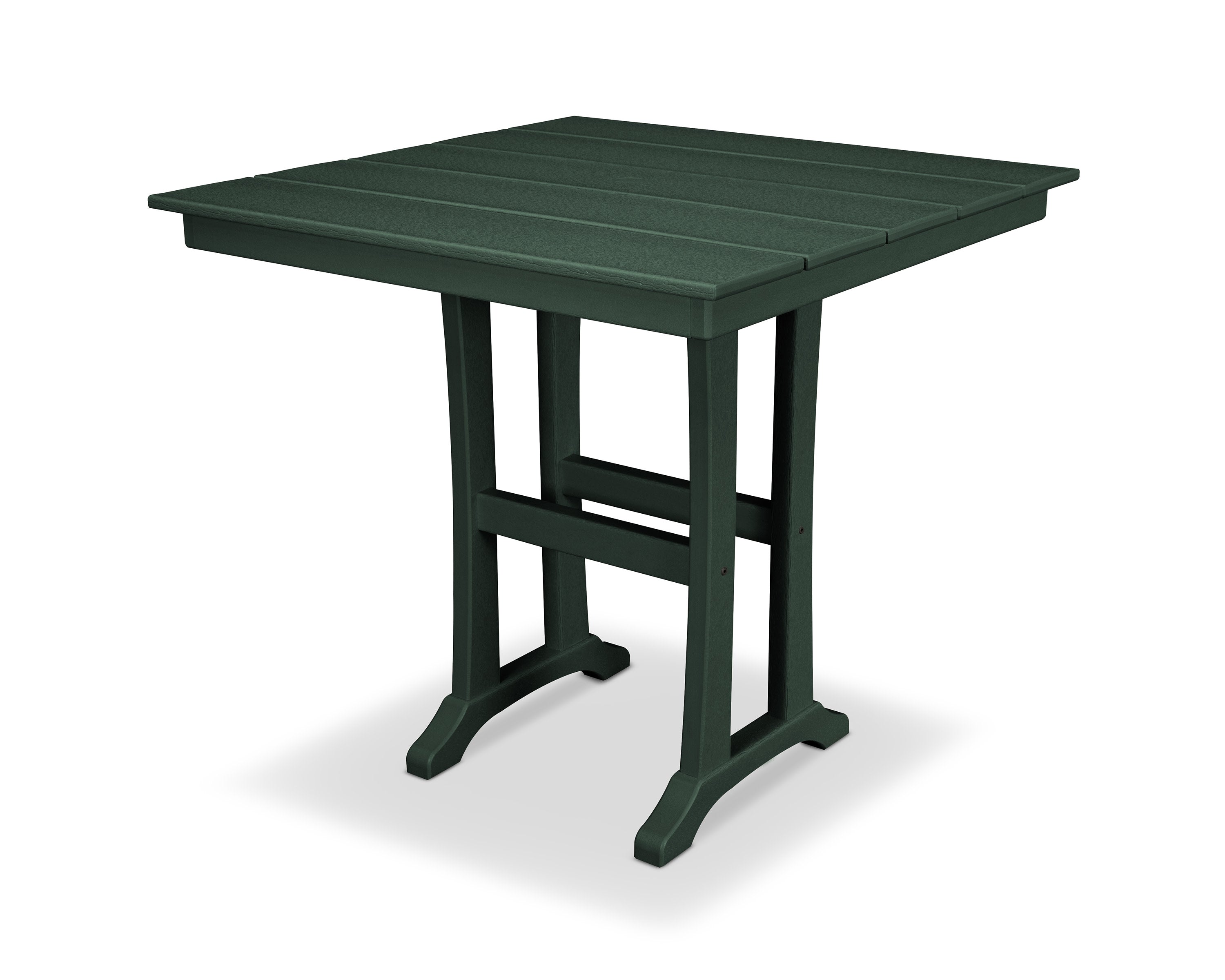 Farmhouse Trestle 37" Counter Table in Rainforest Canopy
