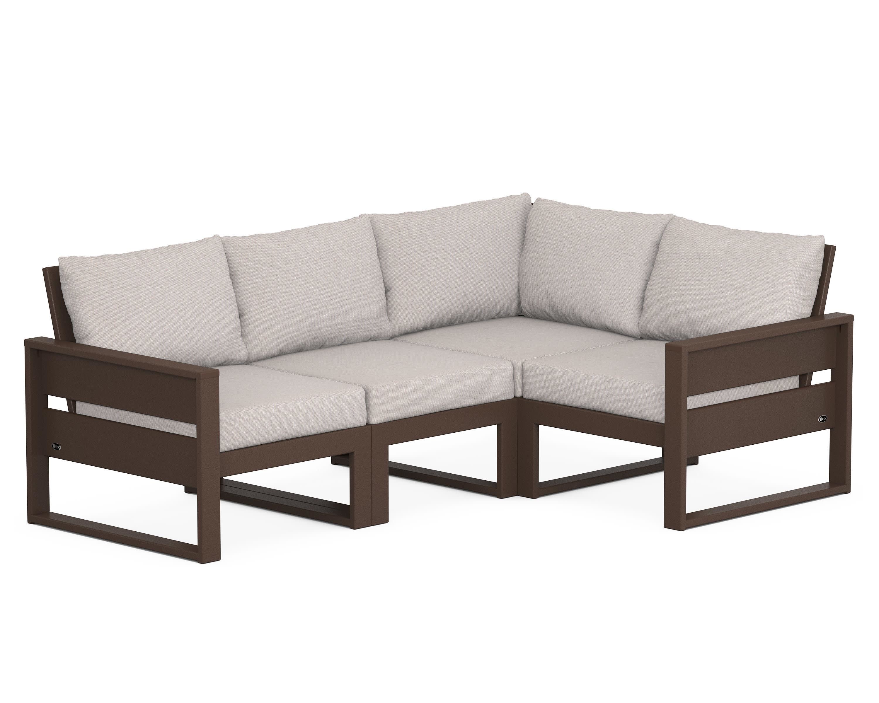 Eastport 4- Piece Sectional in Vintage Lantern / Dune Burlap