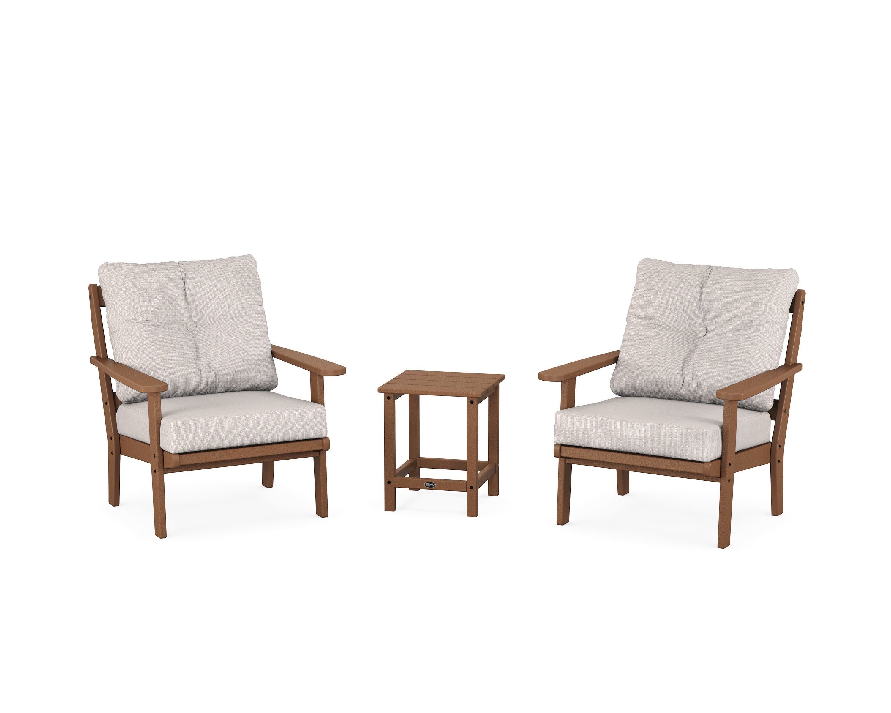 Cape Cod 3-Piece Deep Seating Set in Tree House / Dune Burlap