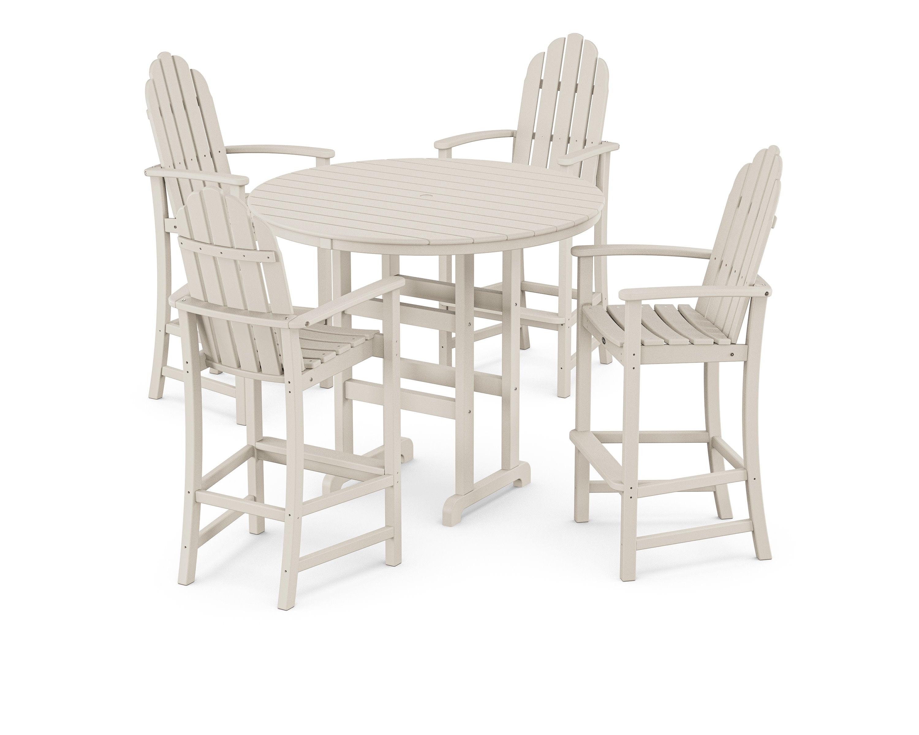 Cape Cod 5-Piece Round Bar Set in Sand Castle