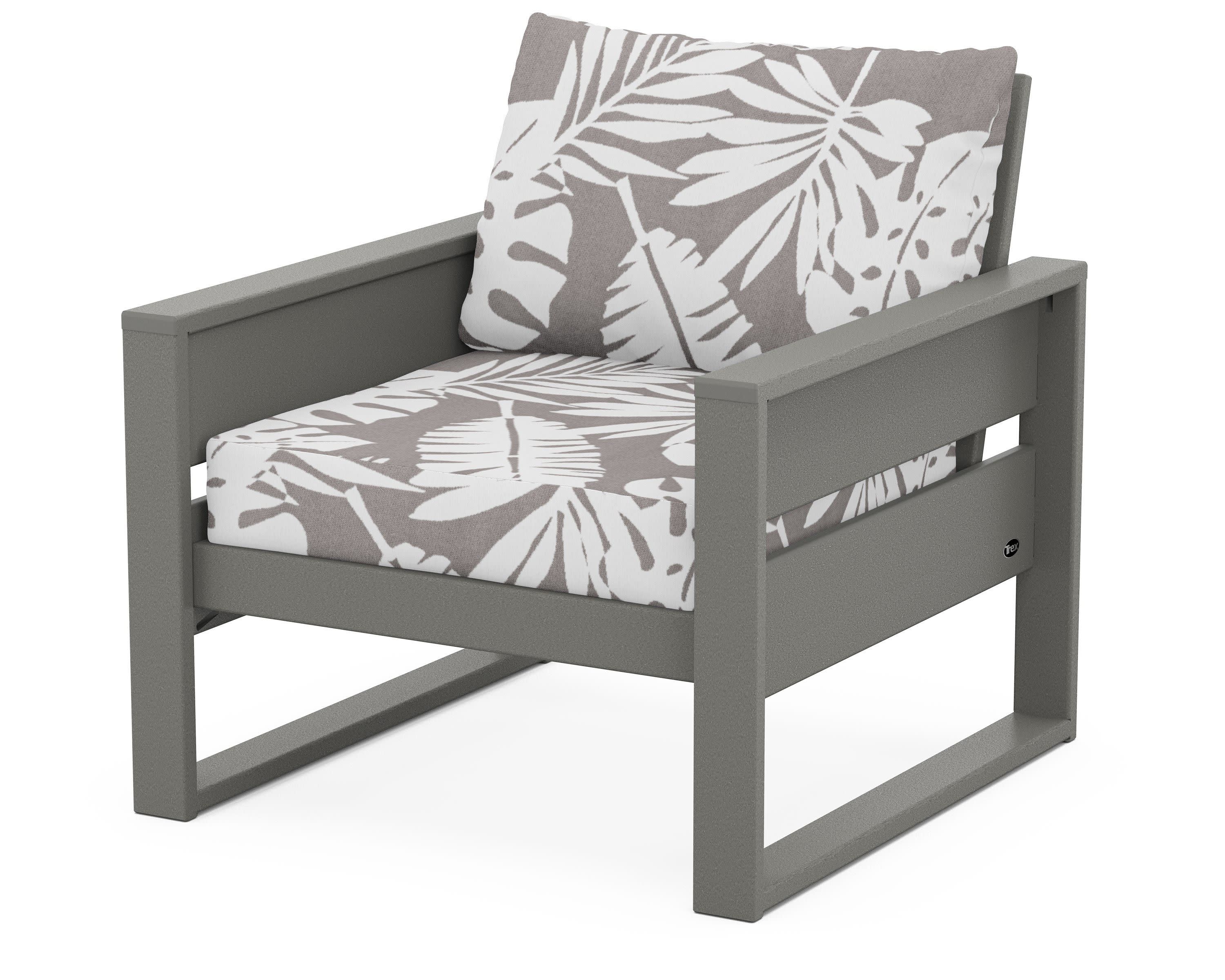Eastport Club Chair in Stepping Stone / Leaf Grey Mist