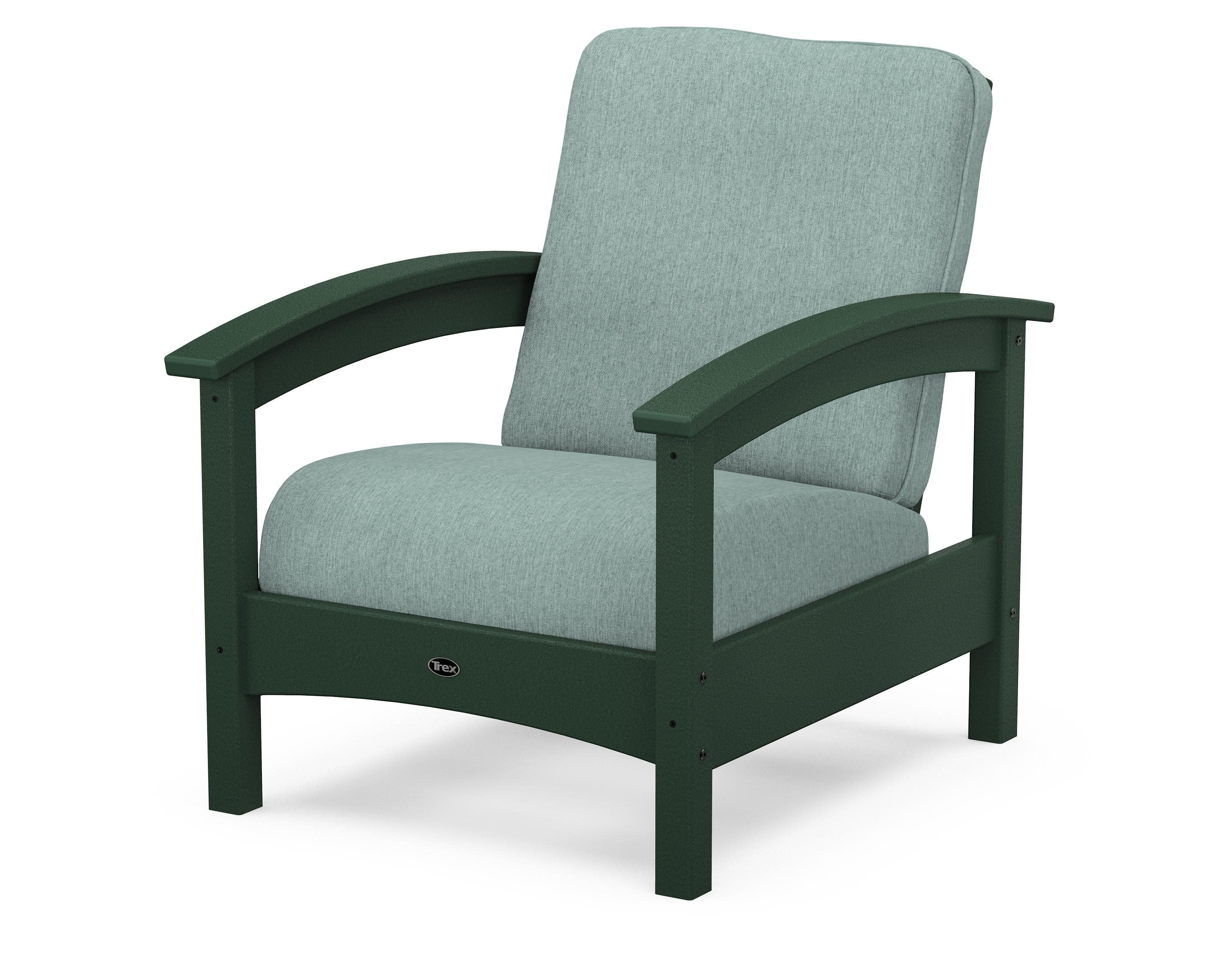 Rockport Club Chair in Rainforest Canopy / Glacier Spa