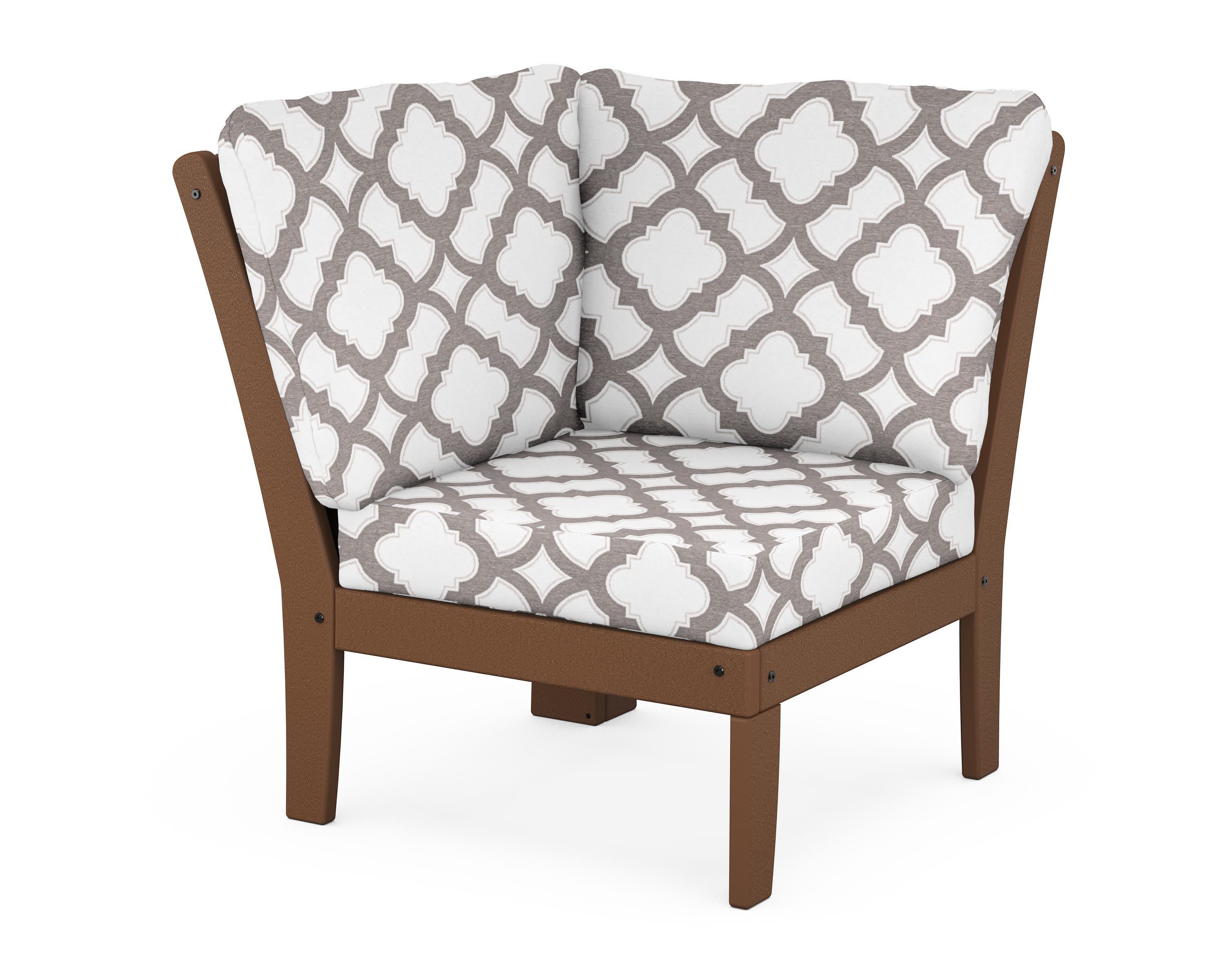 Yacht Club Modular Corner Chair in Tree House / Trellis Grey Mist