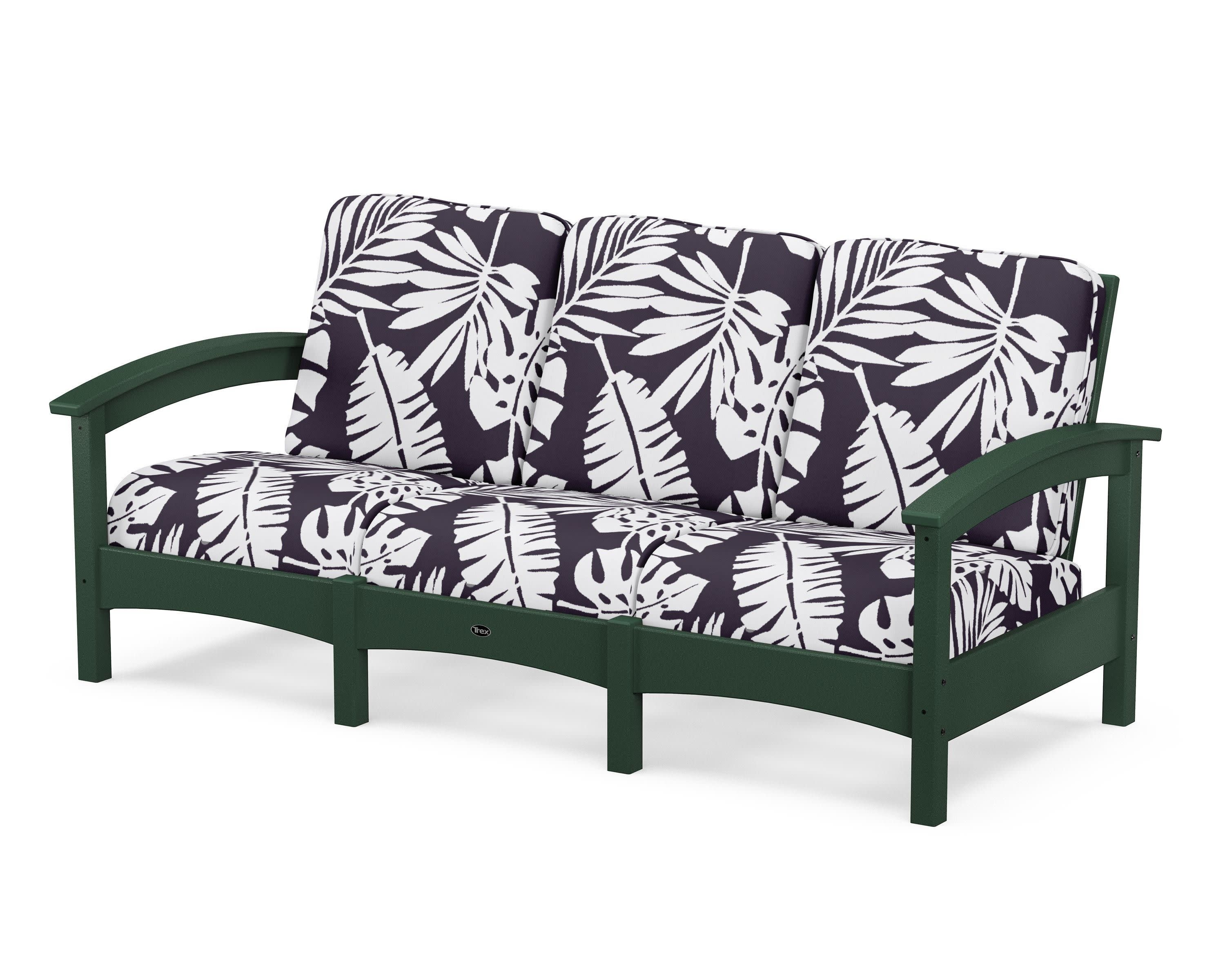 Rockport Club Sofa in Rainforest Canopy / Leaf Navy