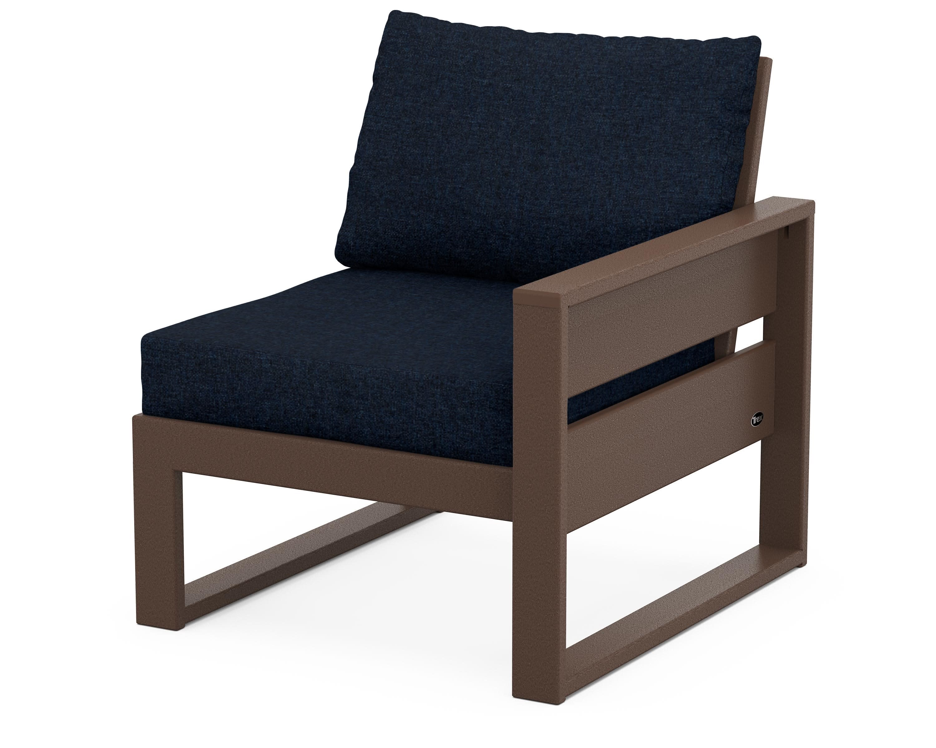 Eastport Modular Right Arm Chair in Vintage Lantern / Marine Indigo