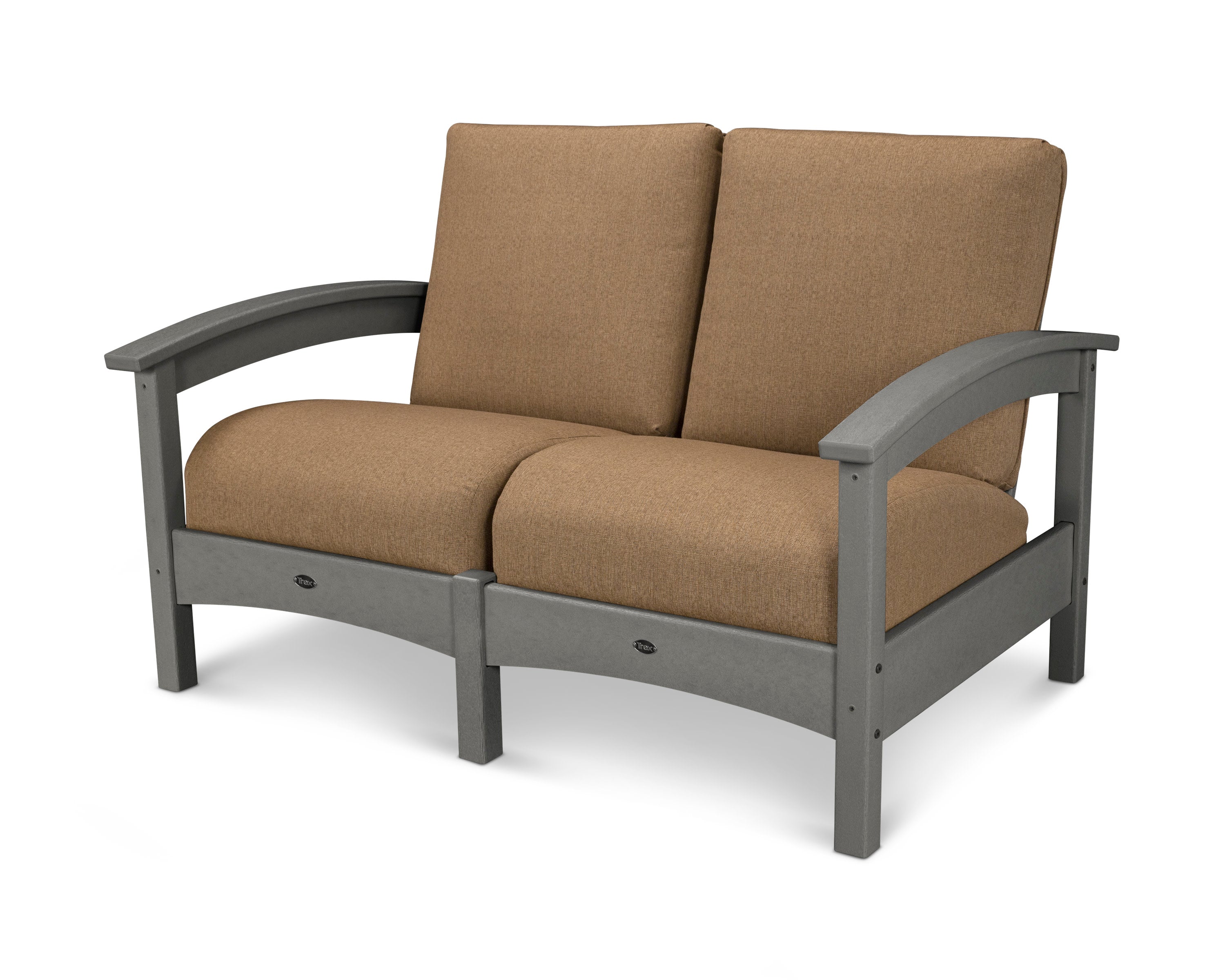 Rockport Club Loveseat in Stepping Stone / Sesame