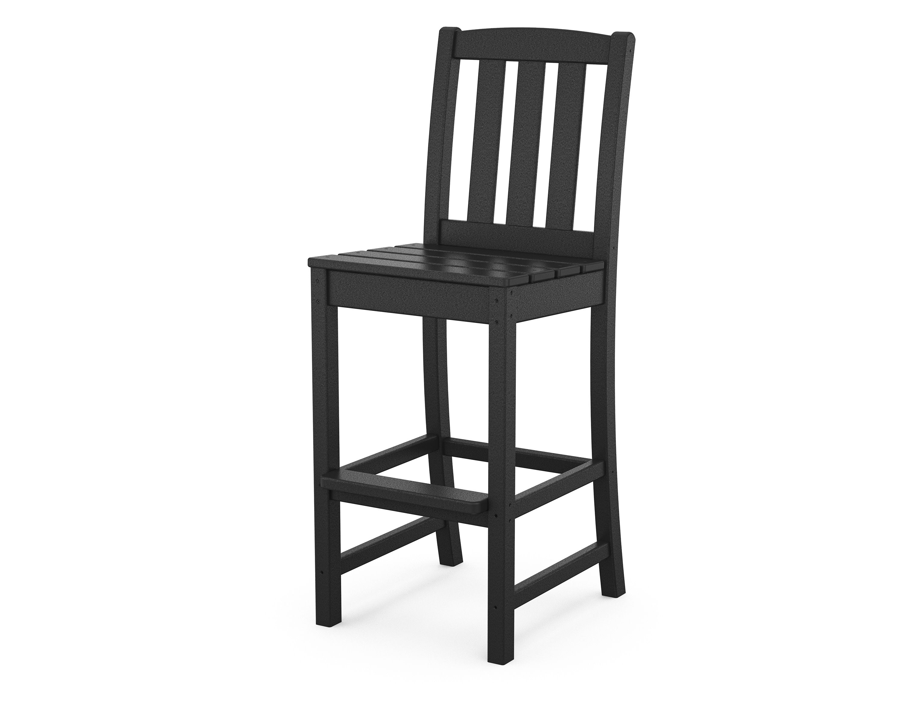 Cape Cod Bar Side Chair in Charcoal Black