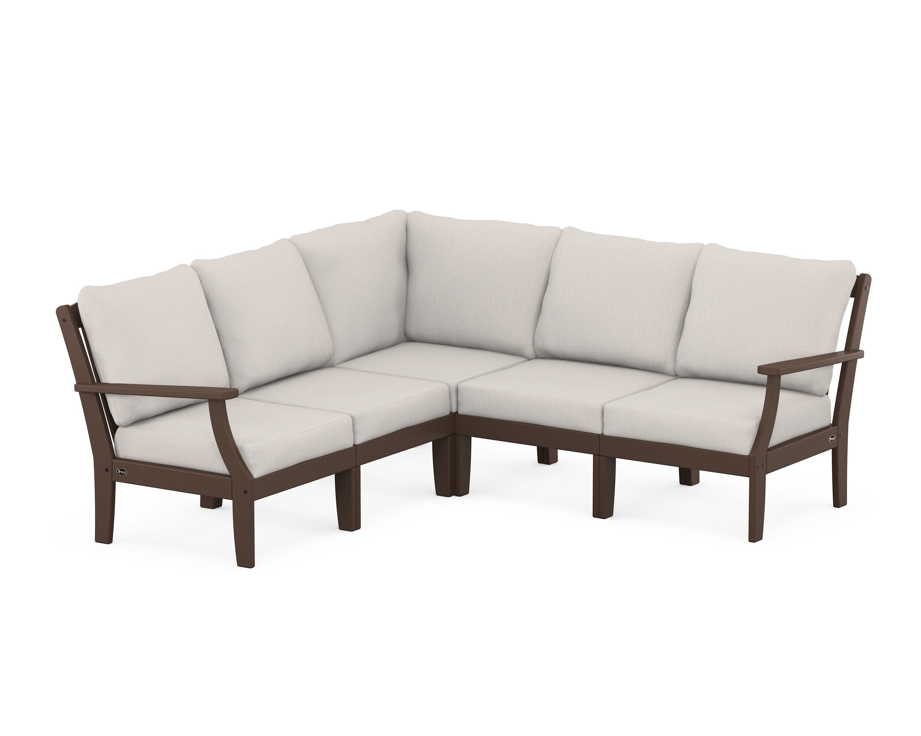 Yacht Club Modular 5-Piece Deep Seating Set in Vintage Lantern / Cast Ash
