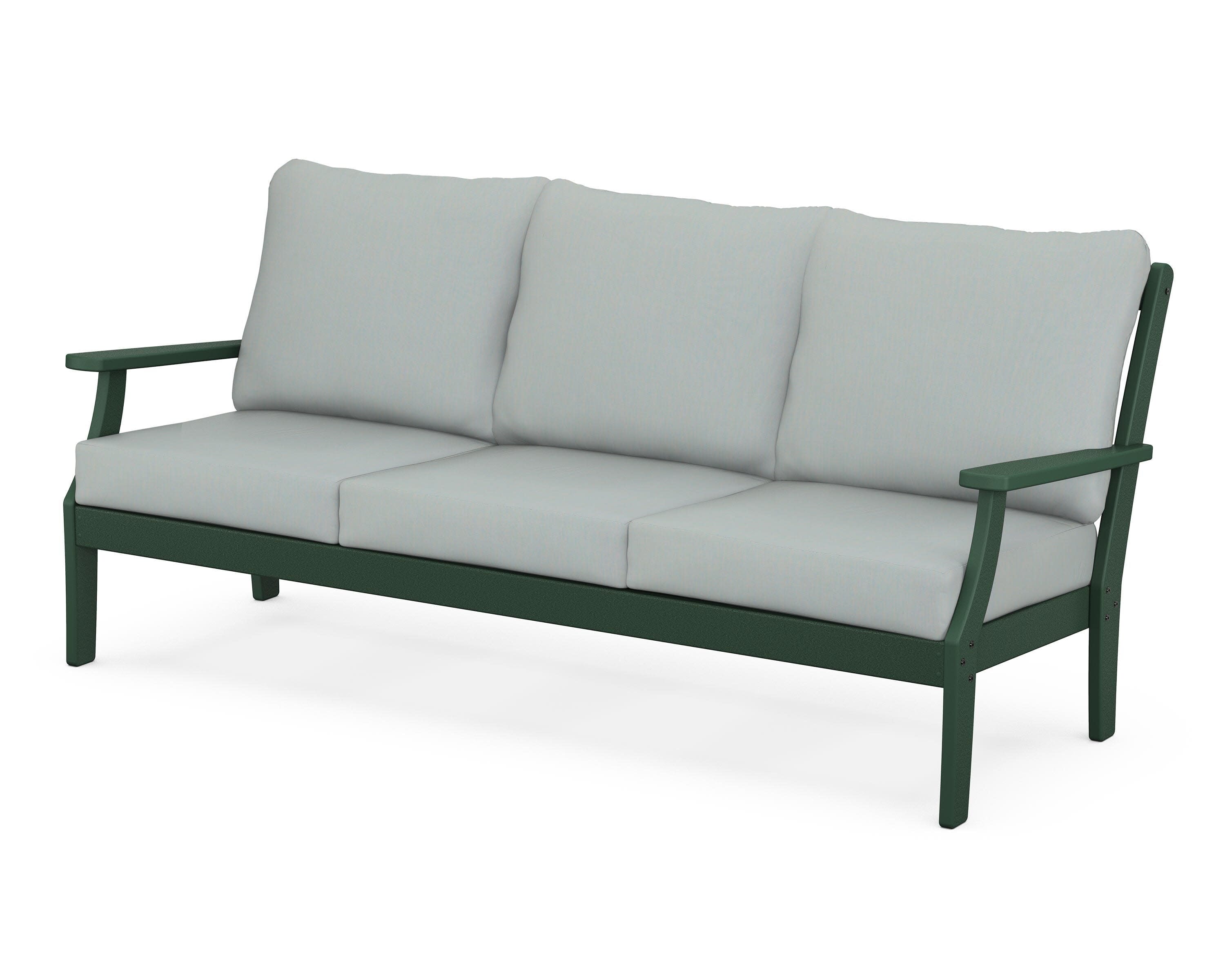 Yacht Club Deep Seating Sofa in Rainforest Canopy / Spa