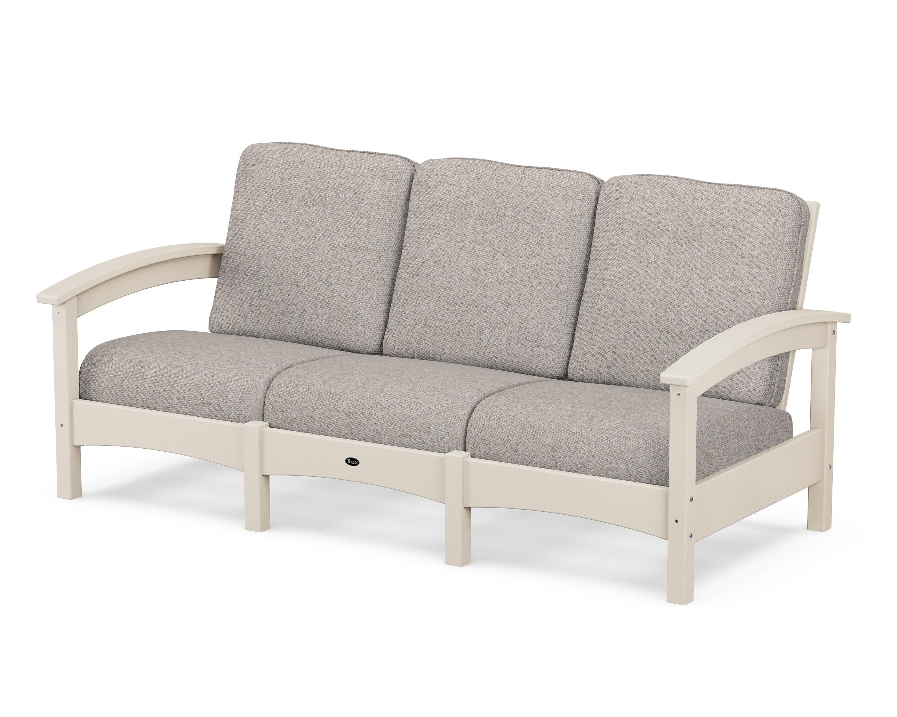 Rockport Club Sofa in Sand Castle / Weathered Tweed