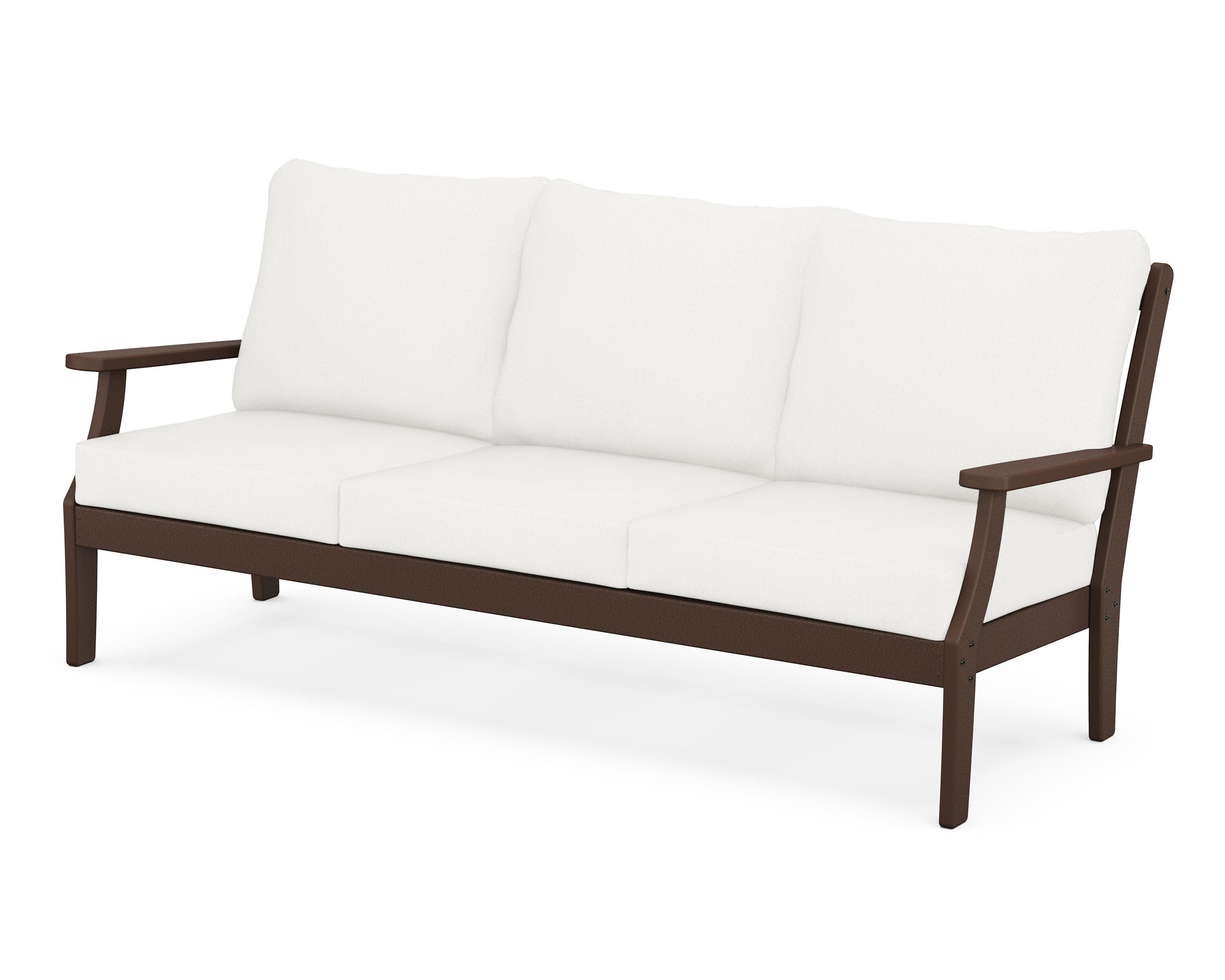 Yacht Club Deep Seating Sofa in Vintage Lantern / Natural Linen