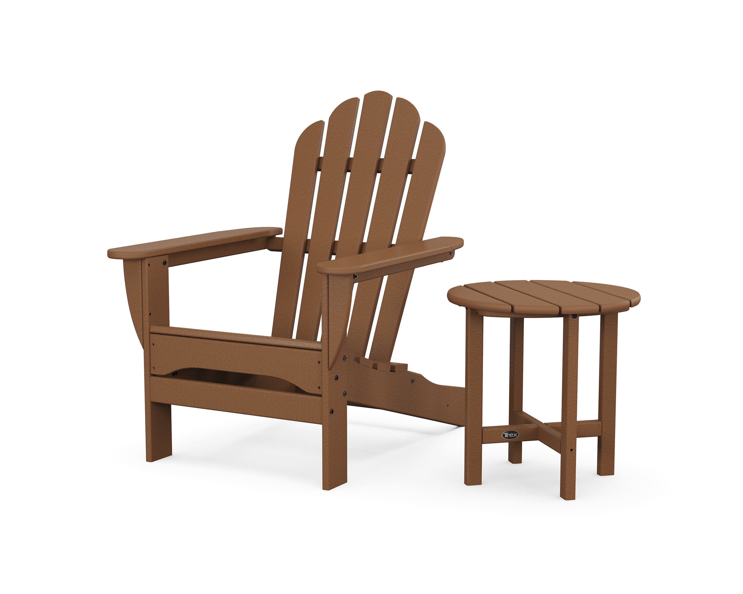 Monterey Bay Adirondack Chair with Side Table in Tree House
