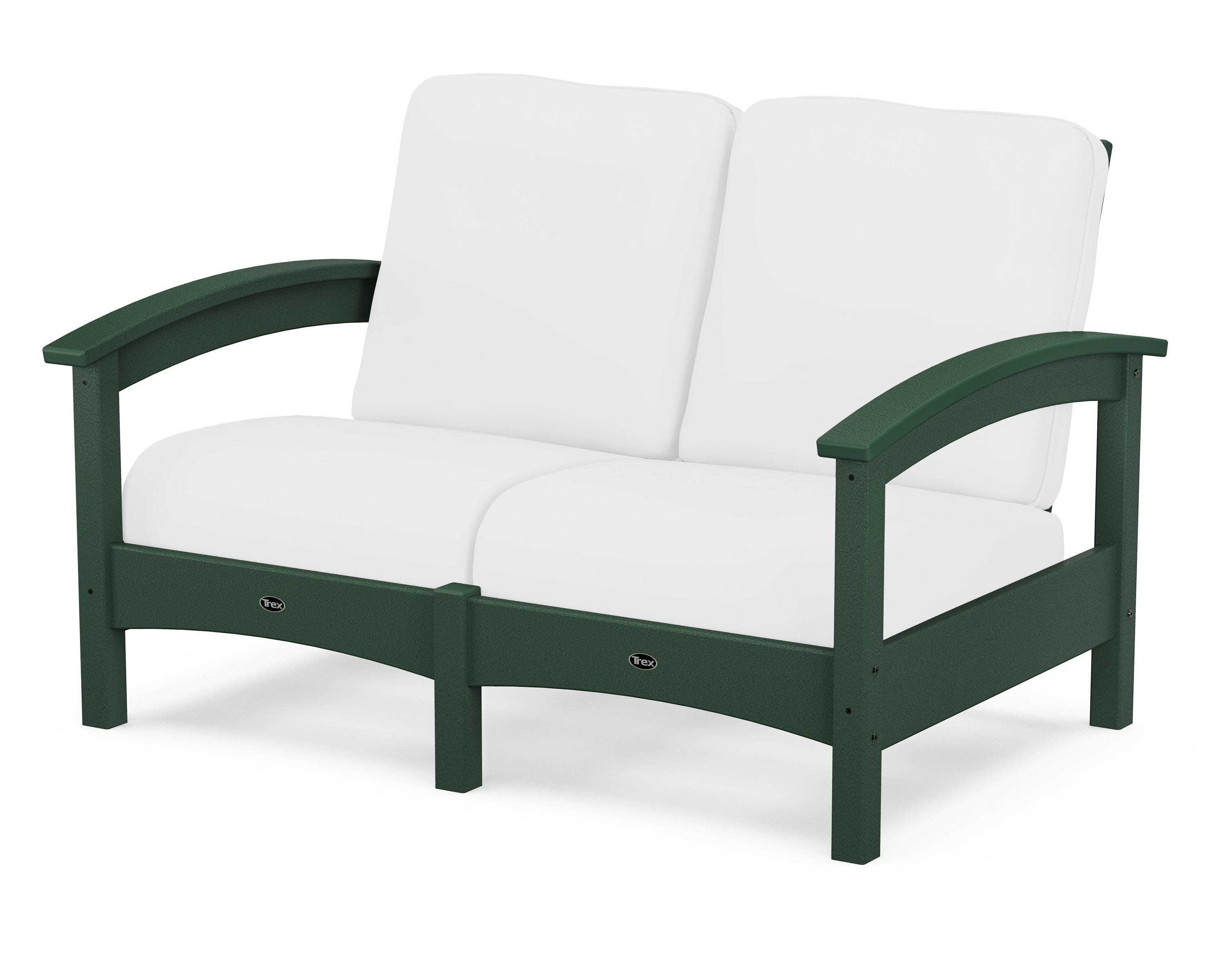 Rockport Club Loveseat in Rainforest Canopy / Natural