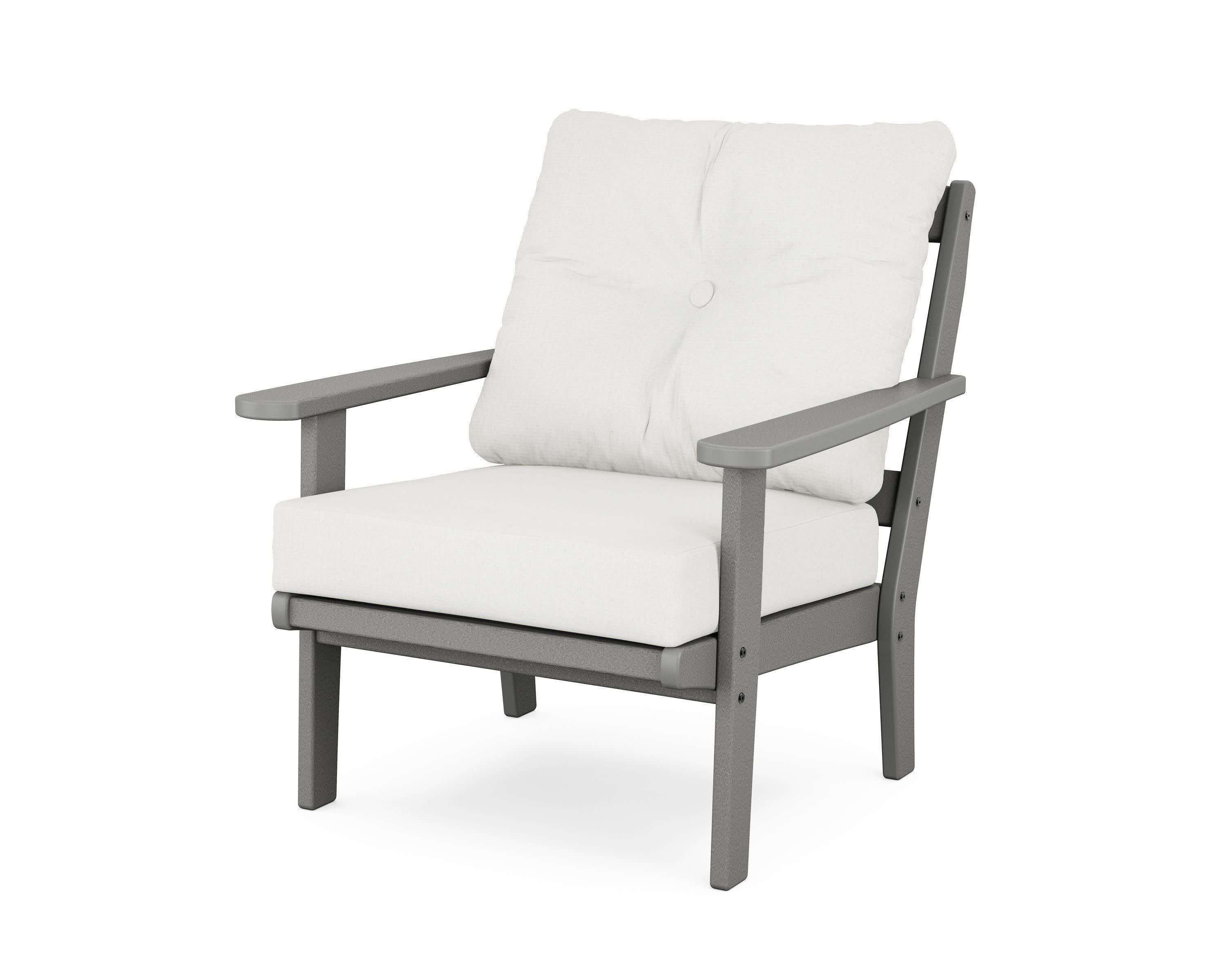 Cape Cod Deep Seating Chair in Stepping Stone / Natural Linen