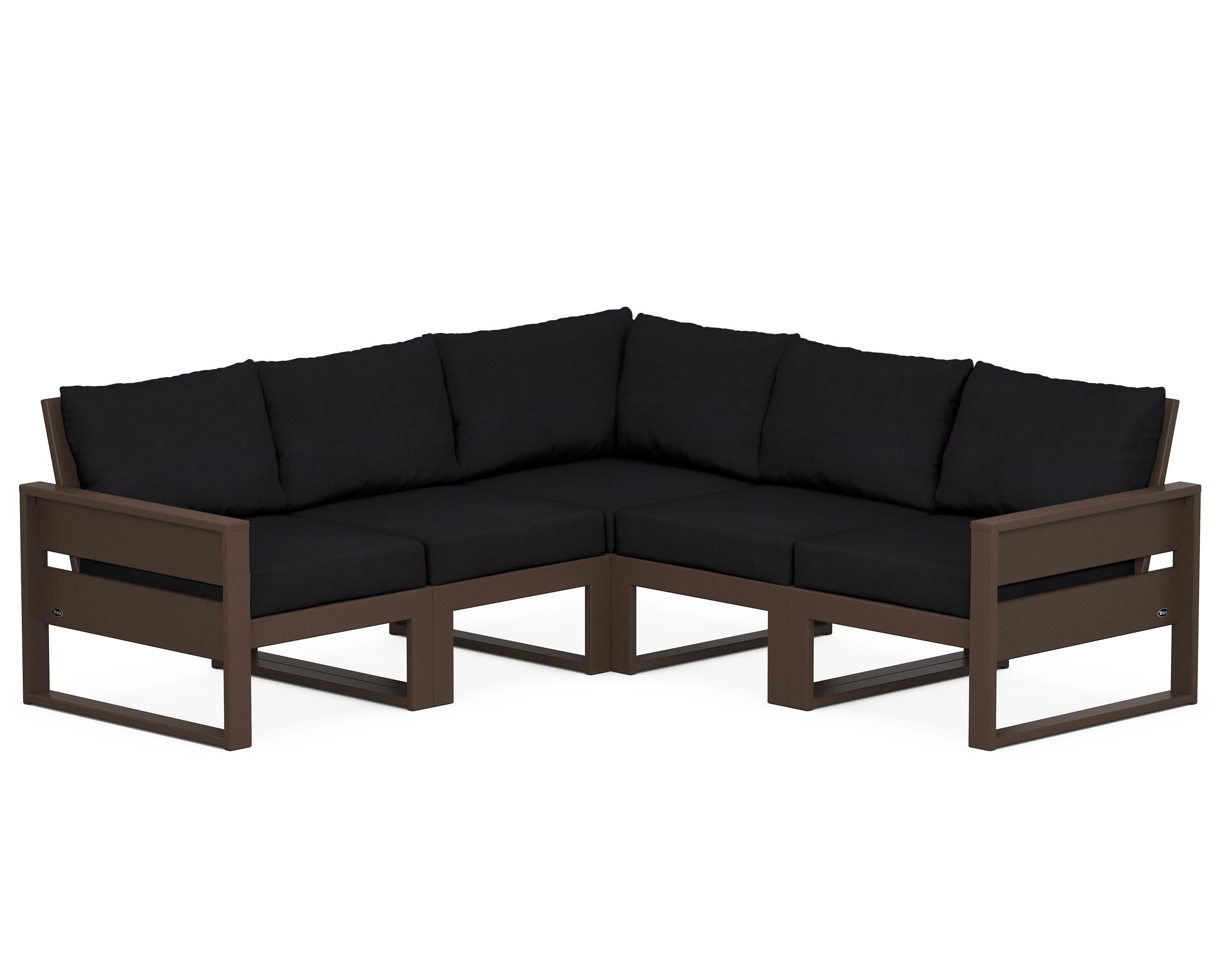 Eastport 5-Piece Sectional in Vintage Lantern / Midnight Linen