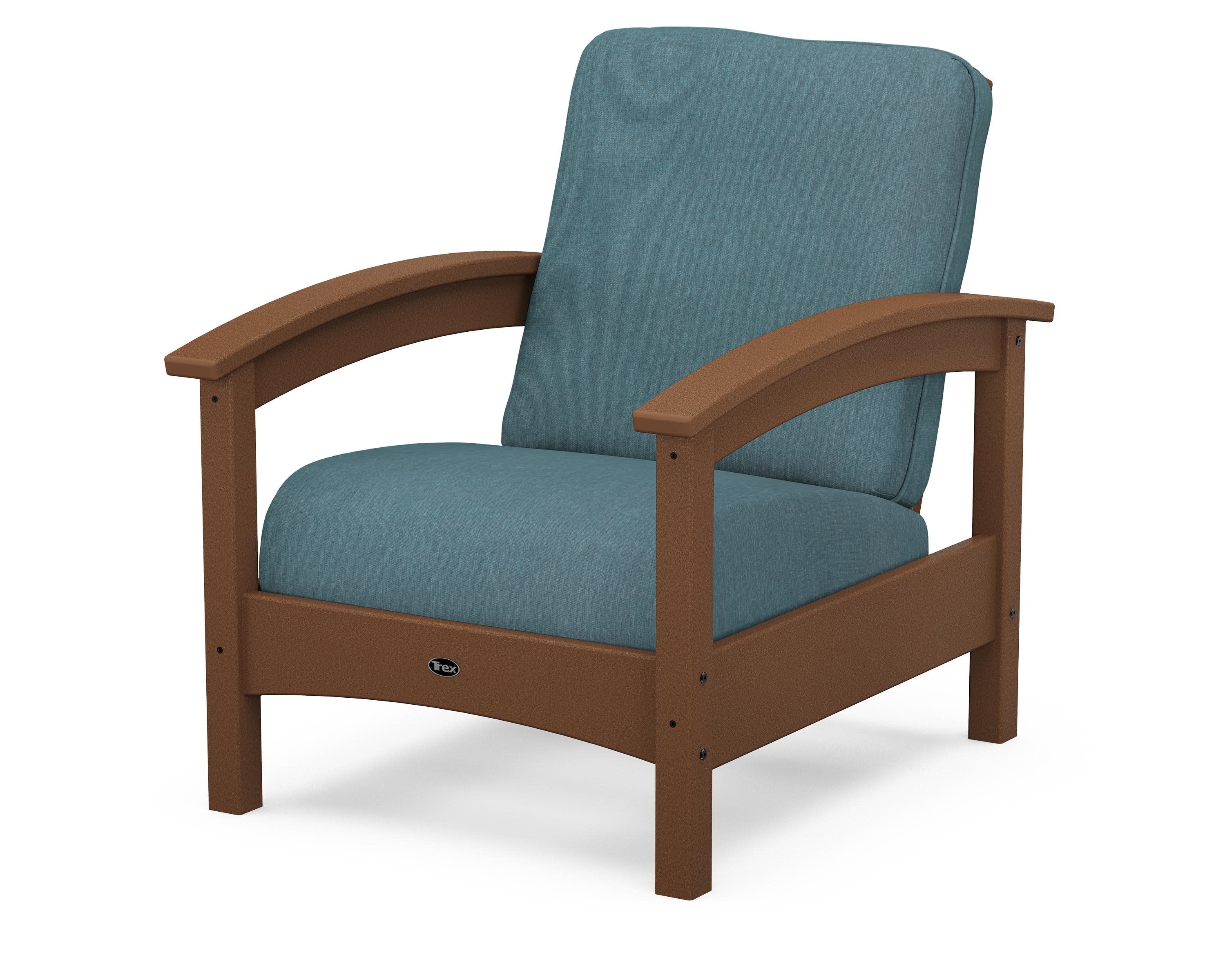 Rockport Club Chair in Tree House / Ocean Teal