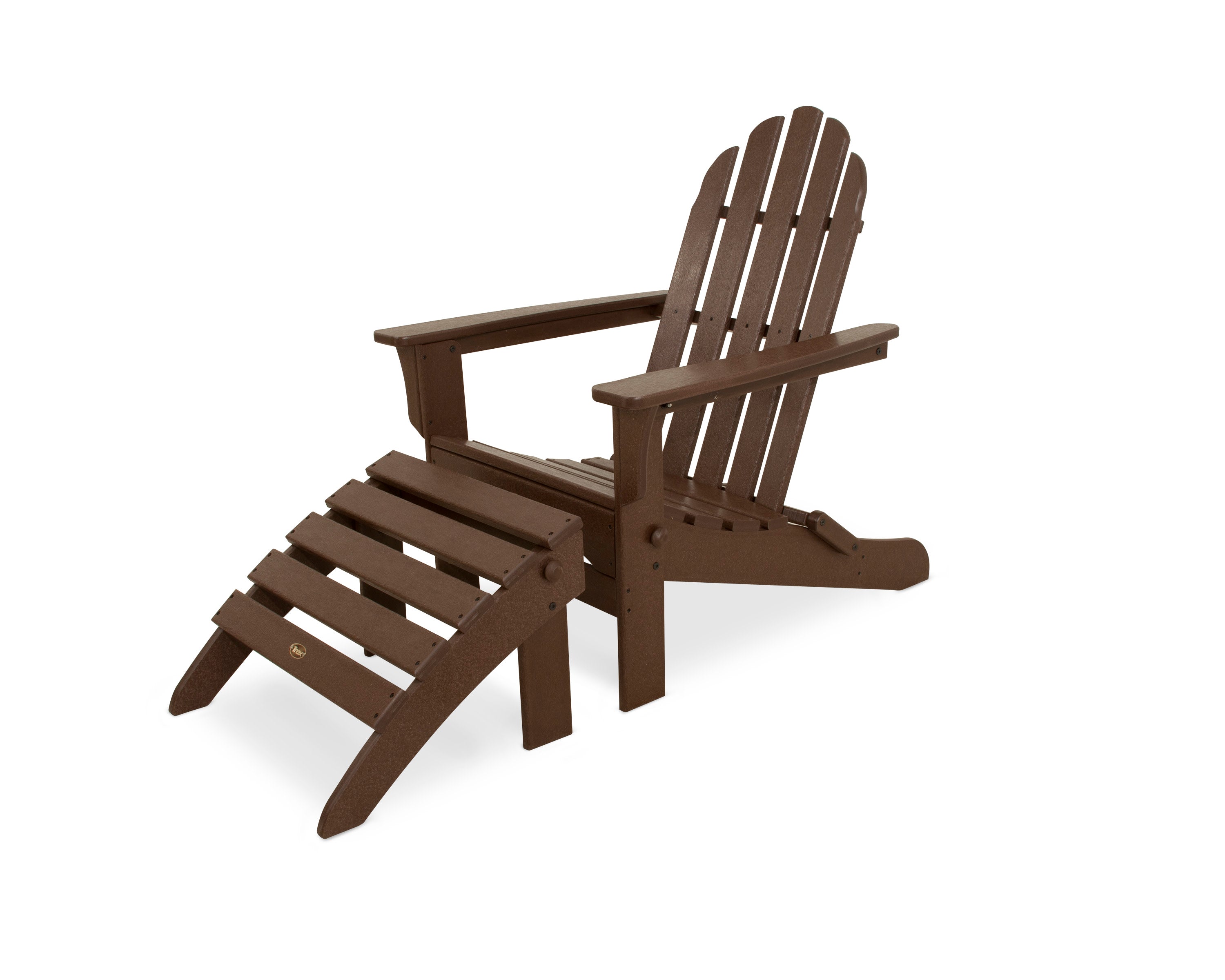 Cape Cod 2-Piece Folding Adirondack Seating Set in Vintage Lantern