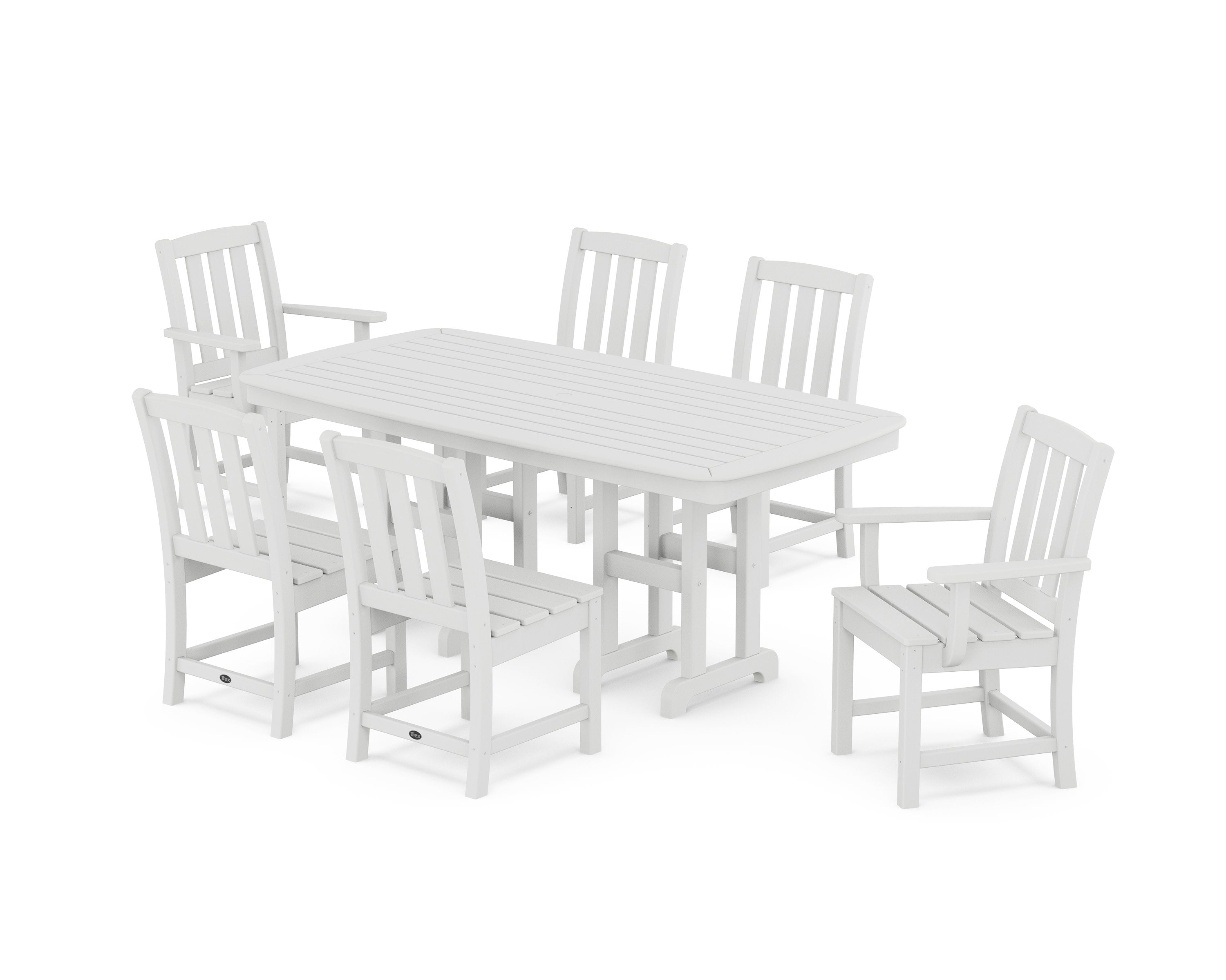 Cape Cod 7-Piece Dining Set in Classic White