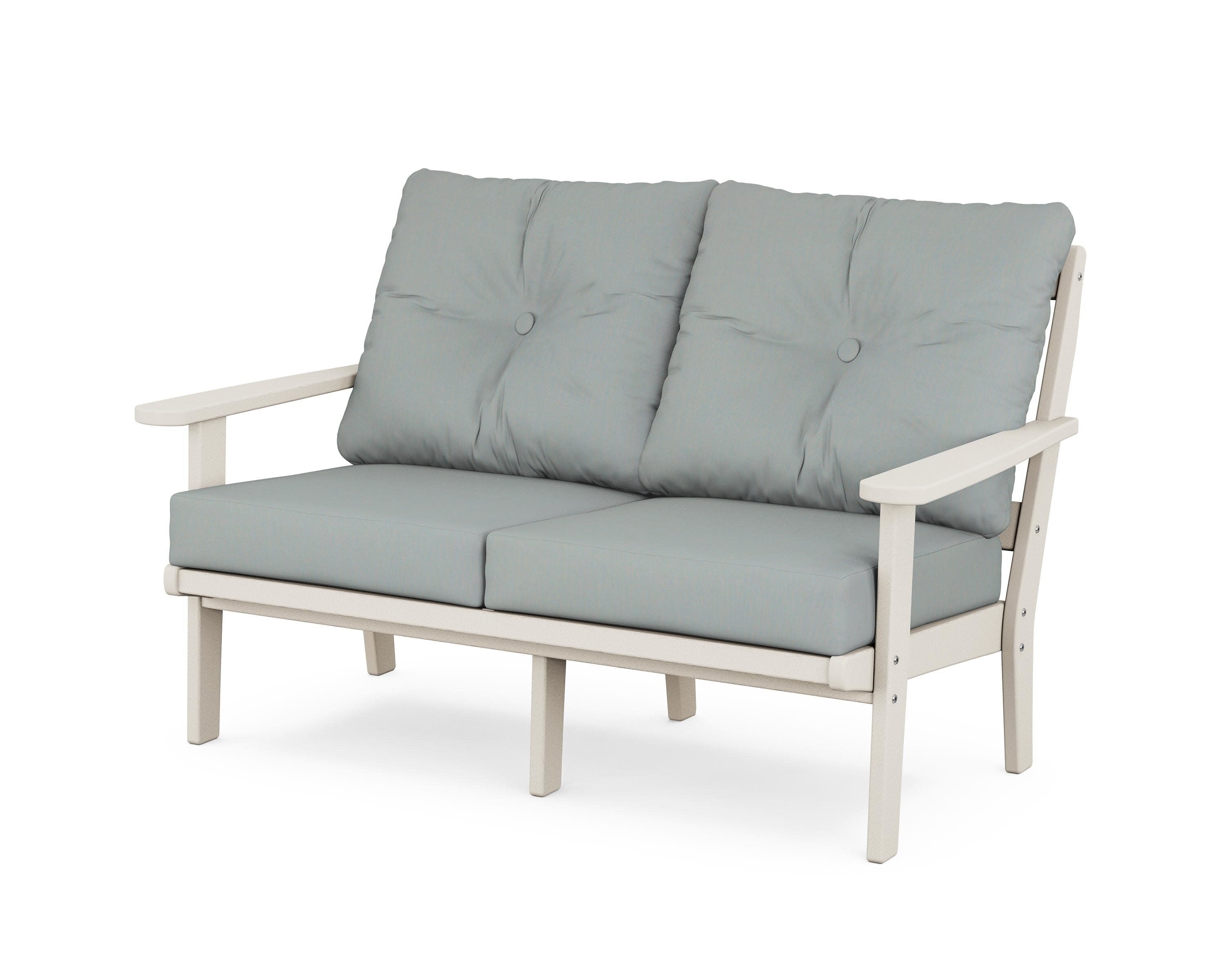 Cape Cod Deep Seating Loveseat in Sand Castle / Spa