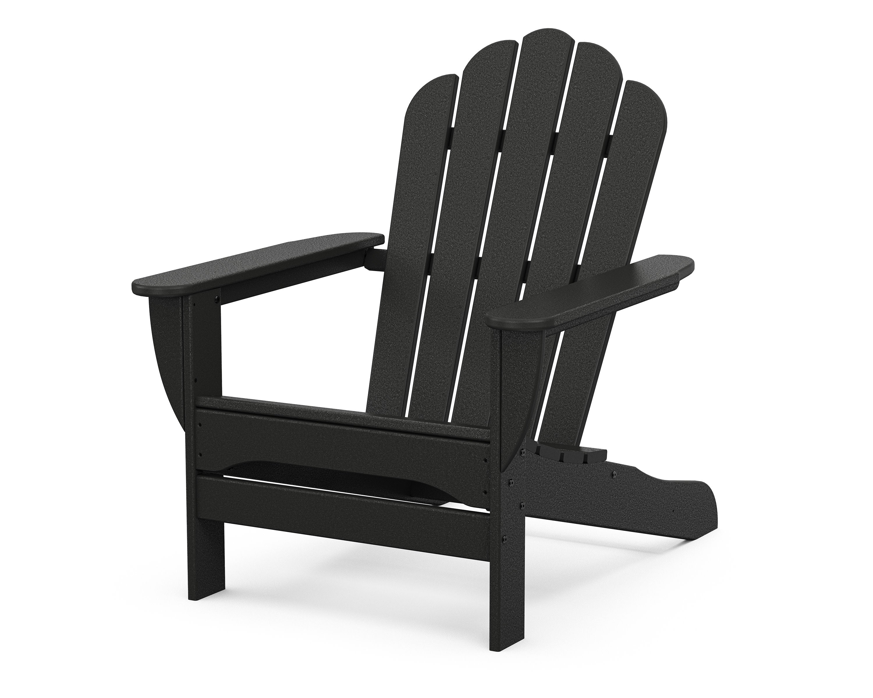 Monterey Bay Oversized Adirondack Chair in Charcoal Black