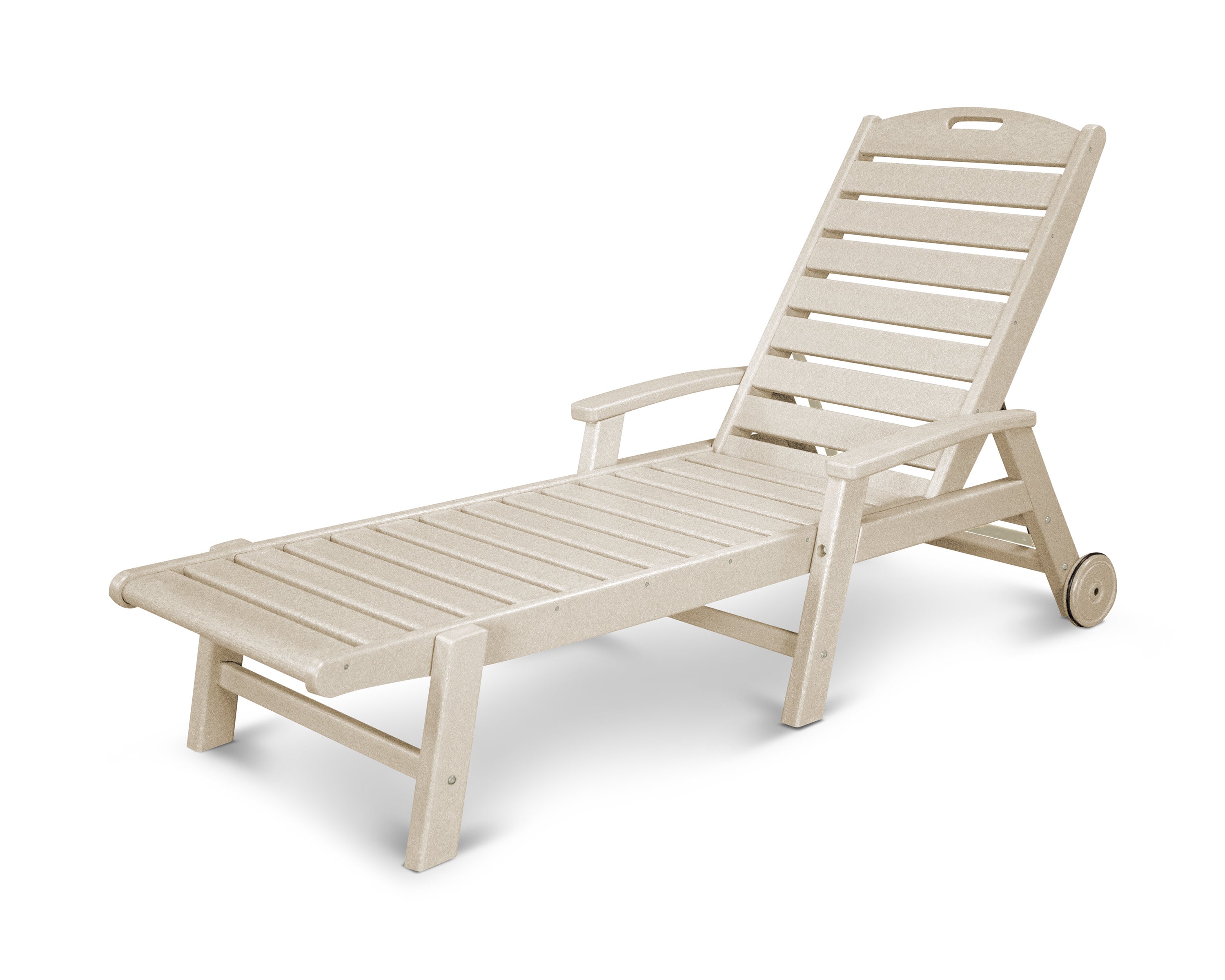 Yacht Club Wheeled Chaise in Sand Castle