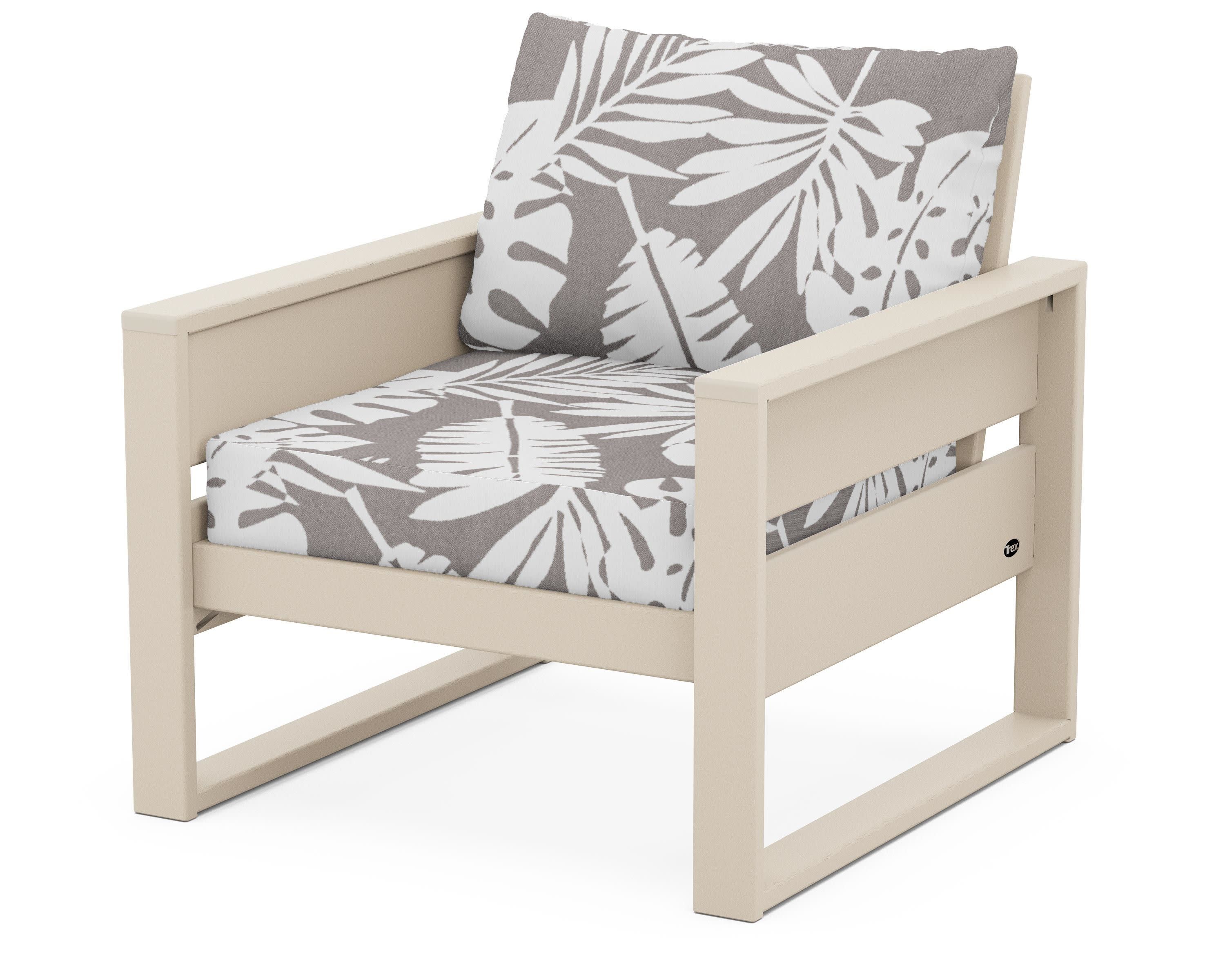 Eastport Club Chair in Sand Castle / Leaf Grey Mist